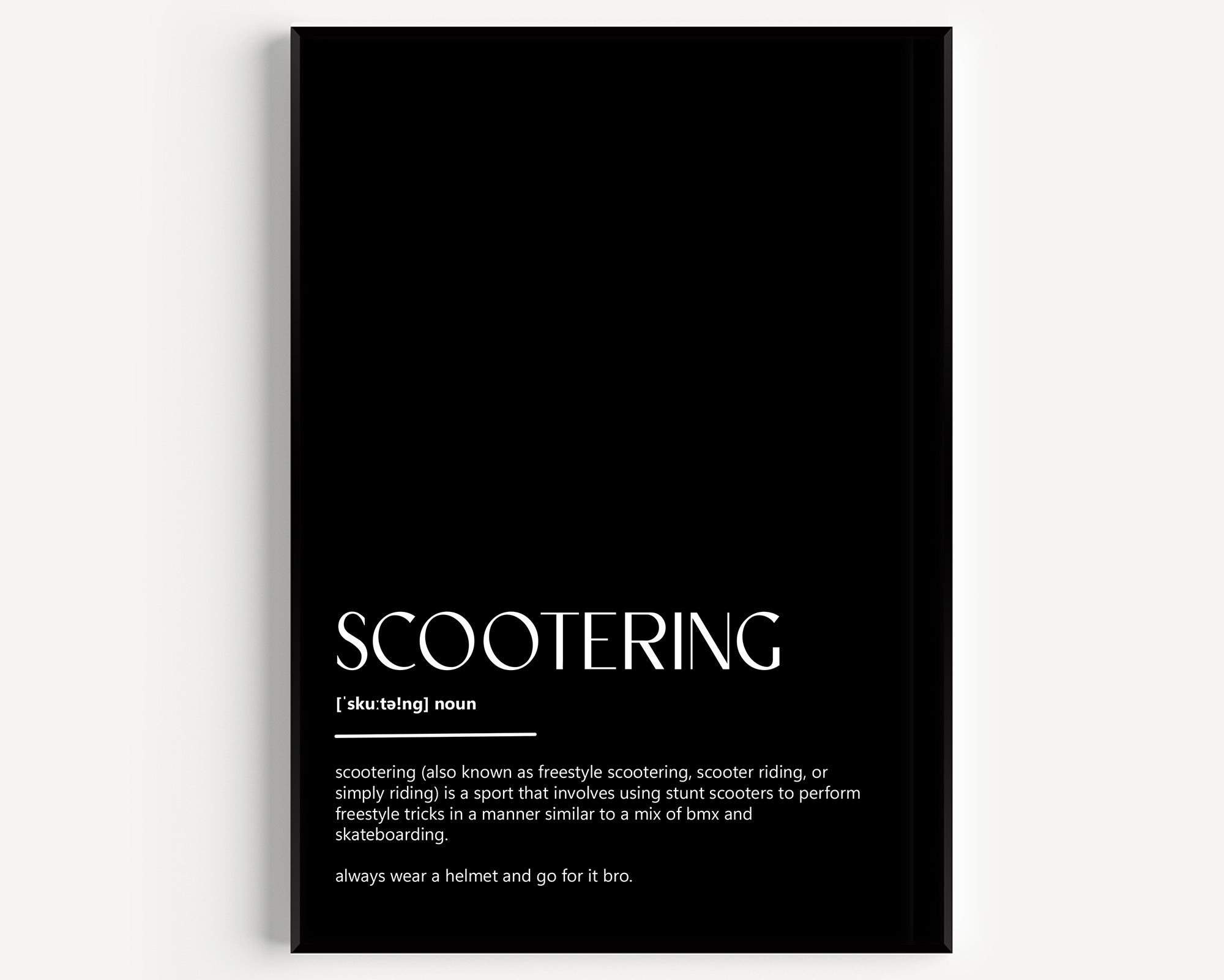 Scootering Definition Print - Magic Posters