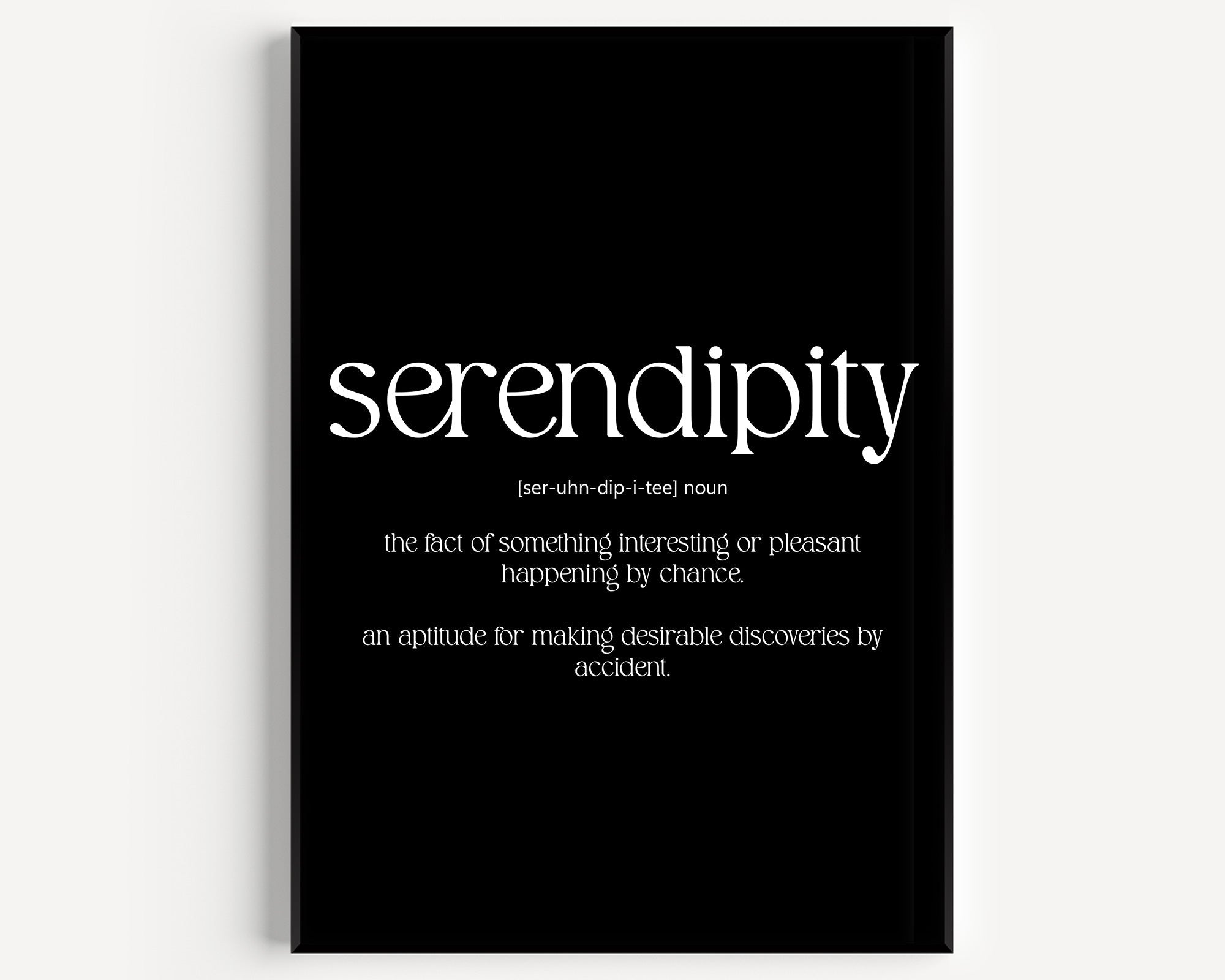 Serendipity Definition Print - Magic Posters
