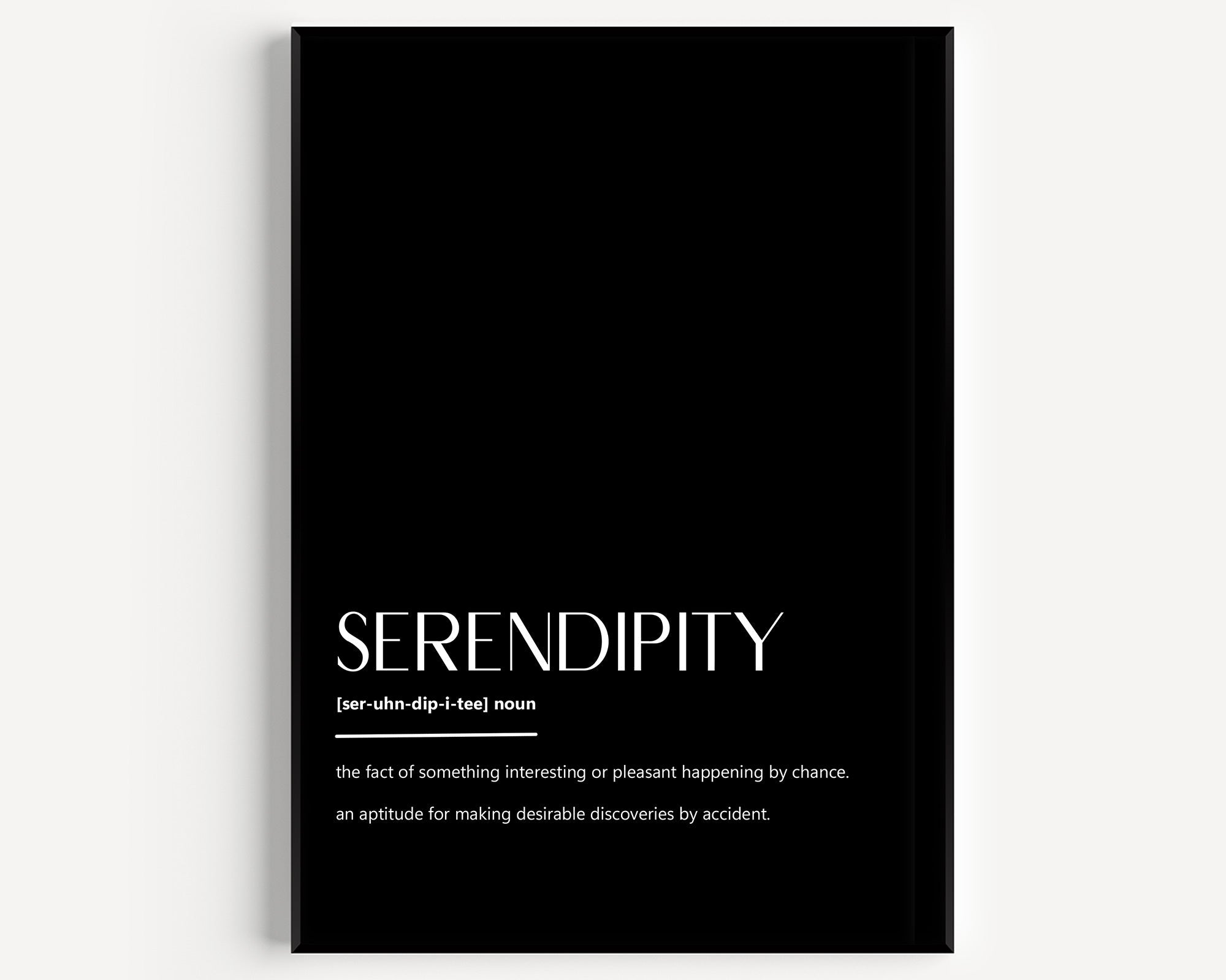 Serendipity Definition Print - Magic Posters