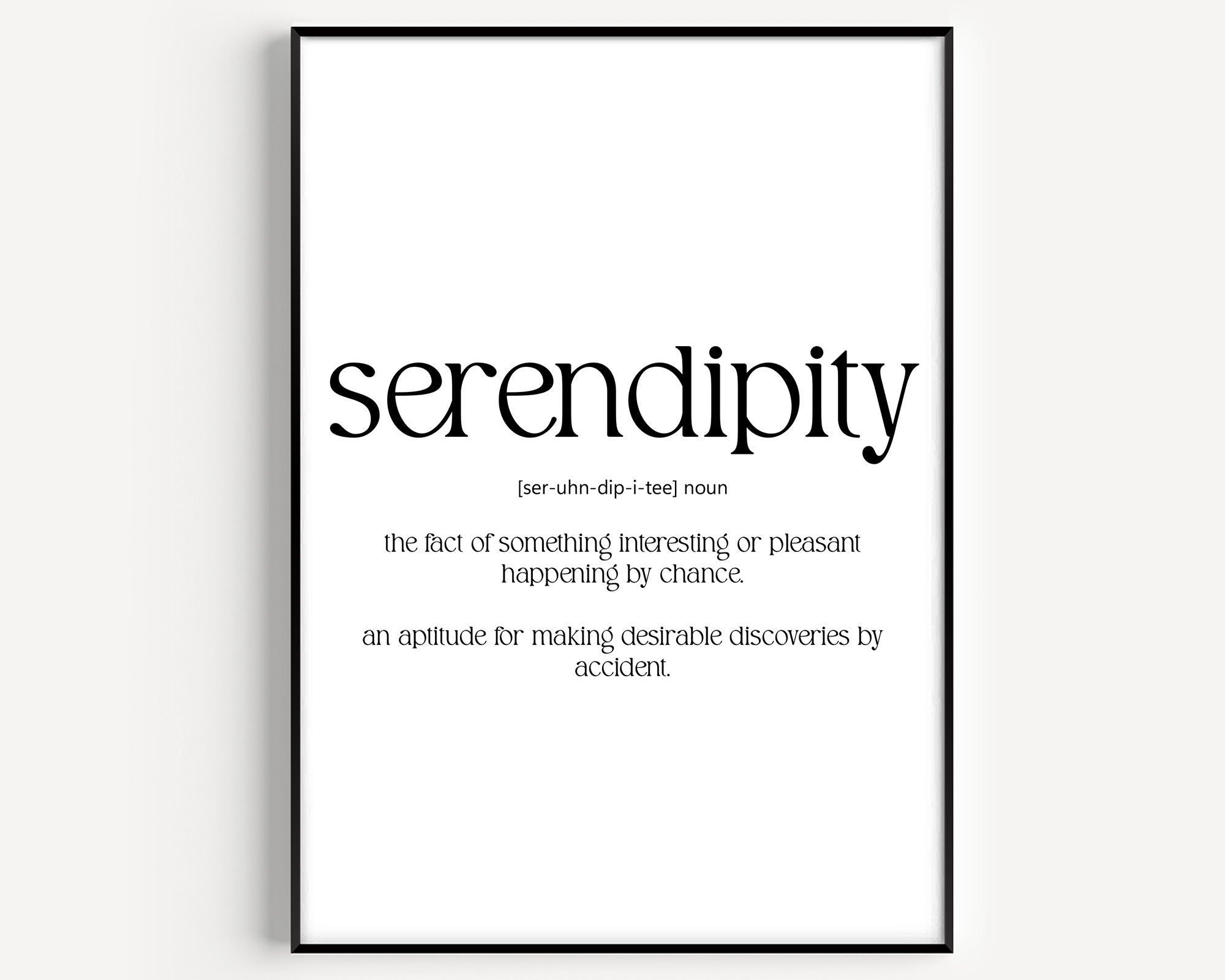 Serendipity Definition Print - Magic Posters