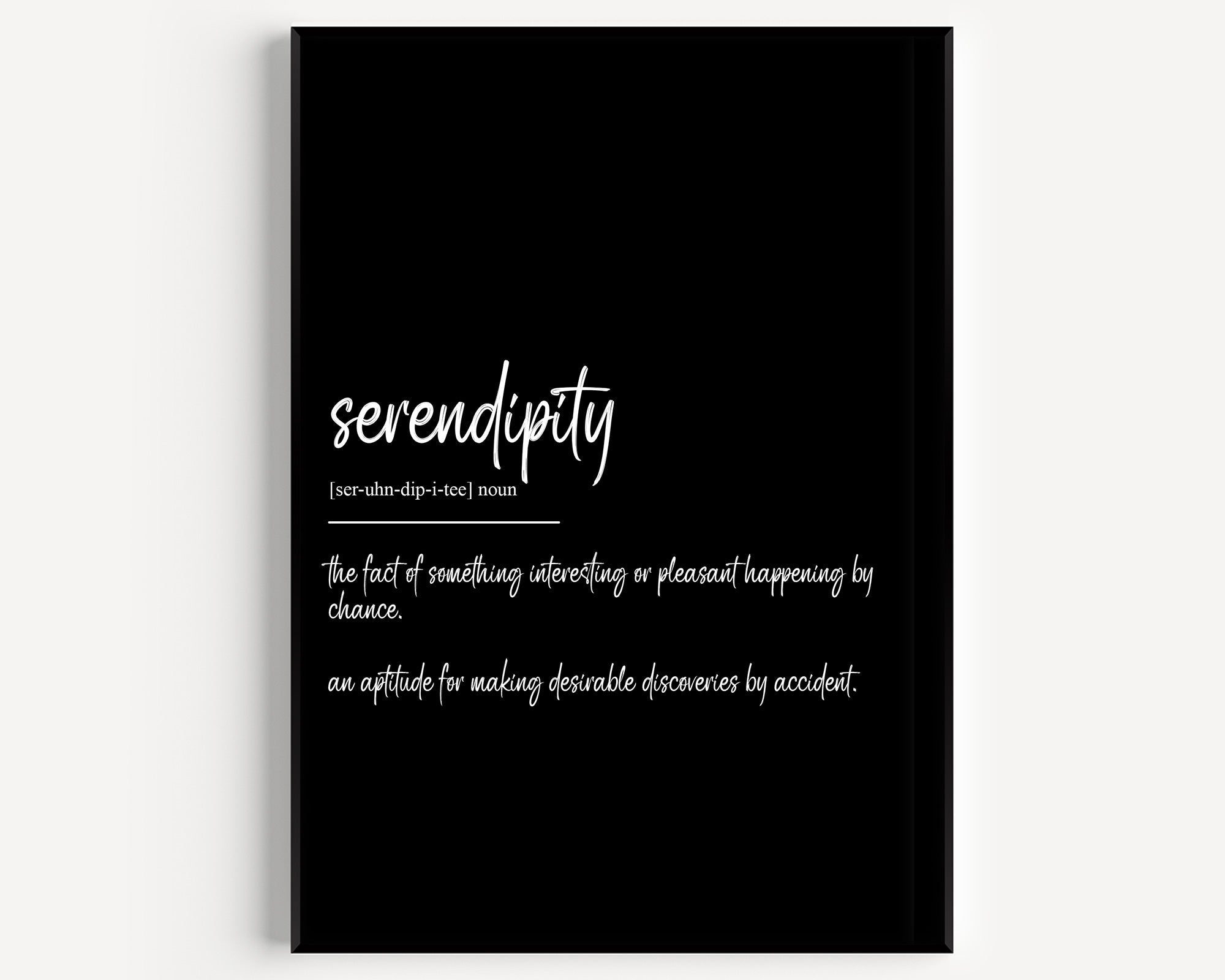 Serendipity Definition Print - Magic Posters