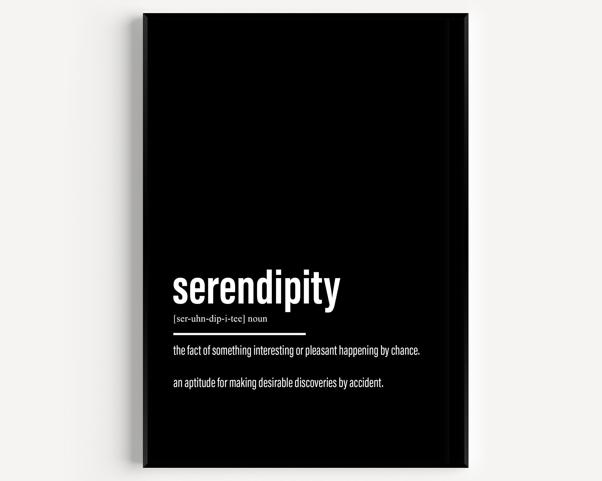 Serendipity Definition Print - Magic Posters