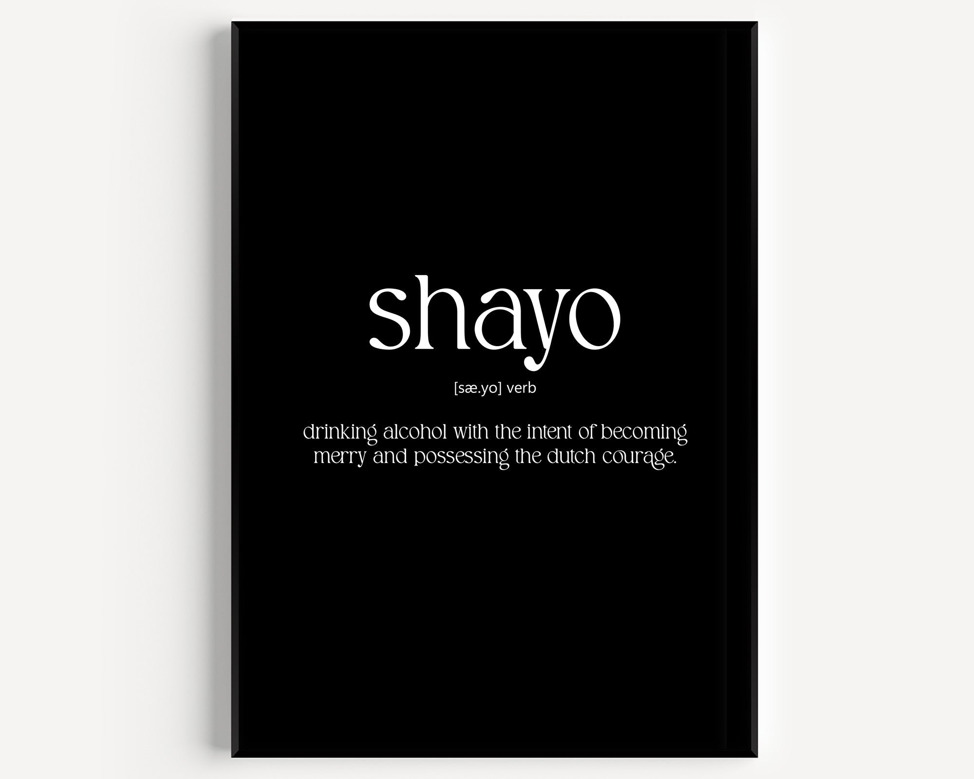 Shayo Definition Print - Magic Posters