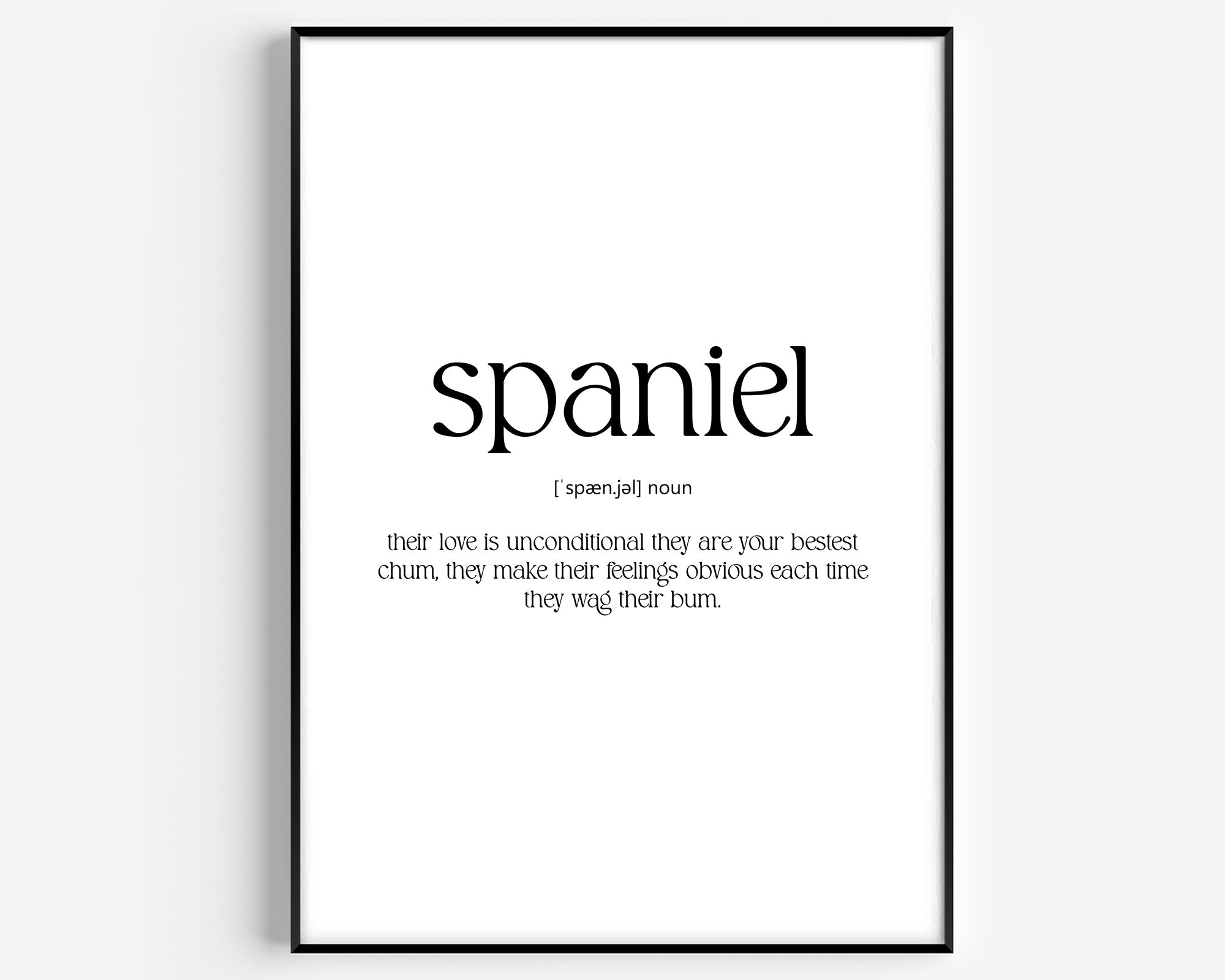 Spaniel Definition Print - Magic Posters