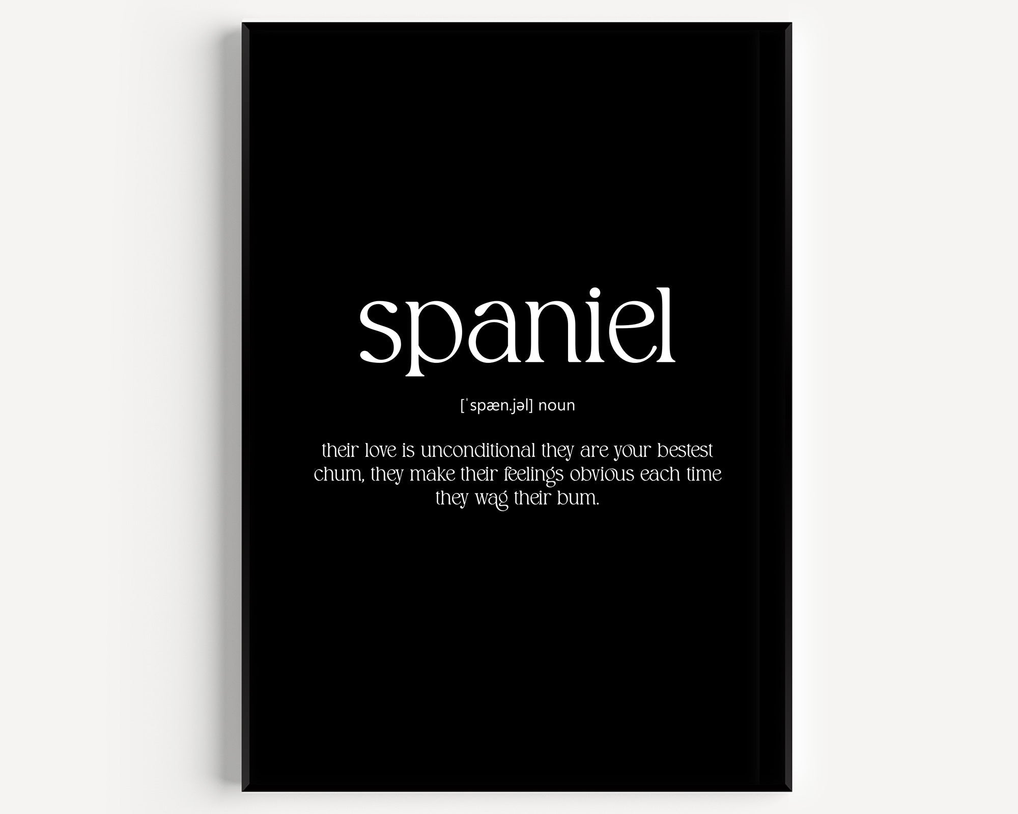 Spaniel Definition Print - Magic Posters