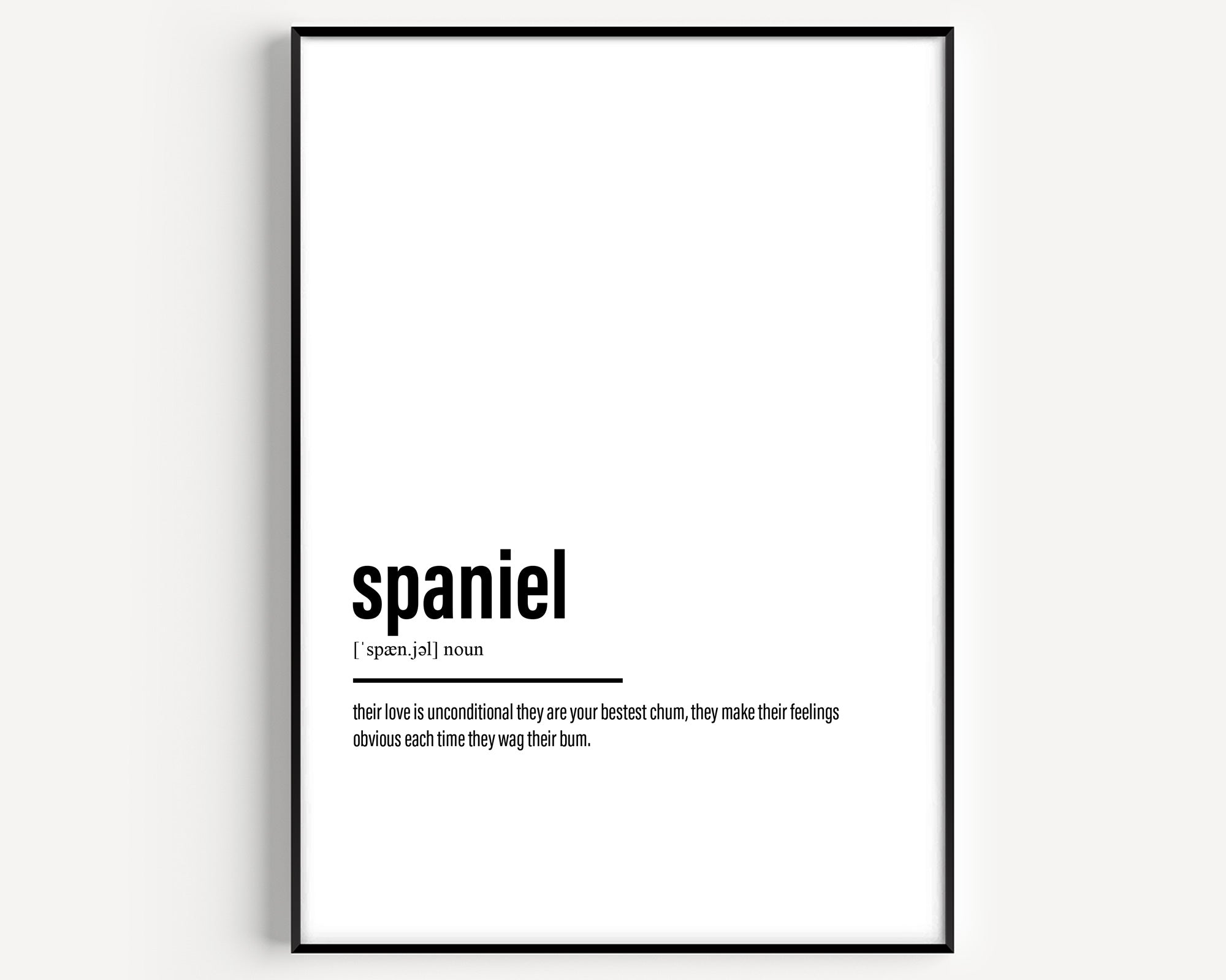 Spaniel Definition Print - Magic Posters