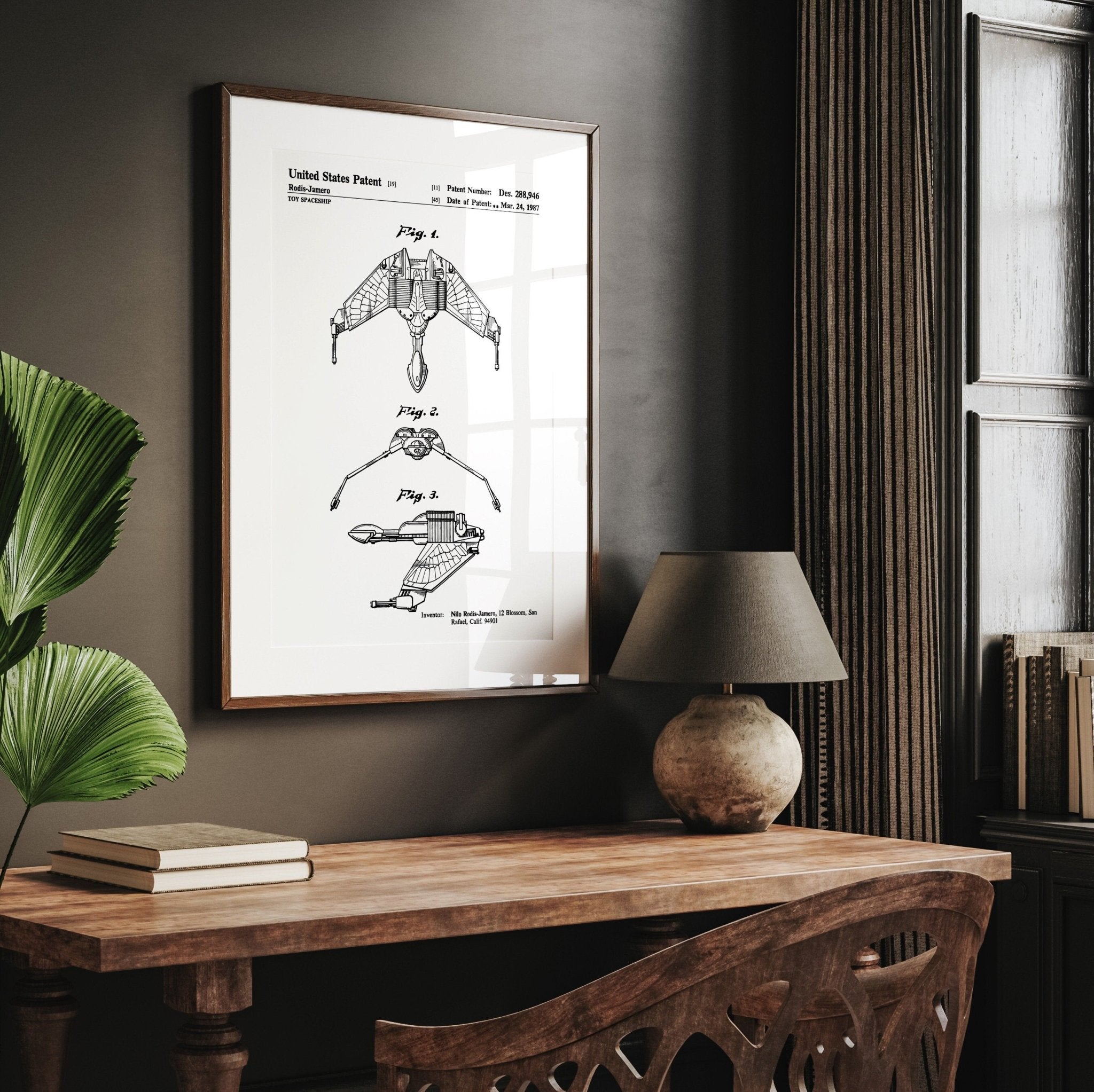 Star Trek Bird Of Prey 1987 Patent Print - Magic Posters