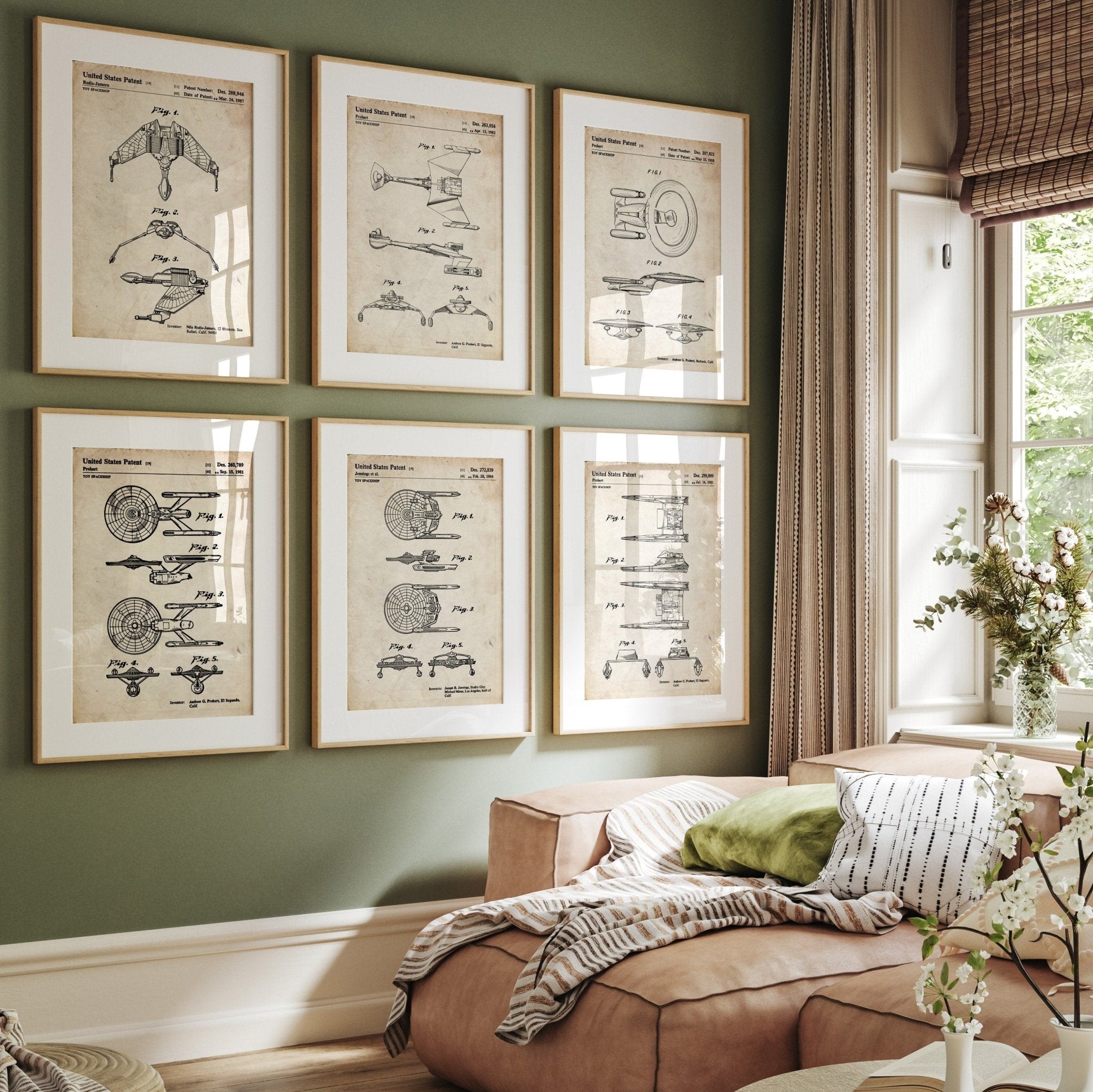 Star Trek Set Of 6 Patent Prints - Magic Posters