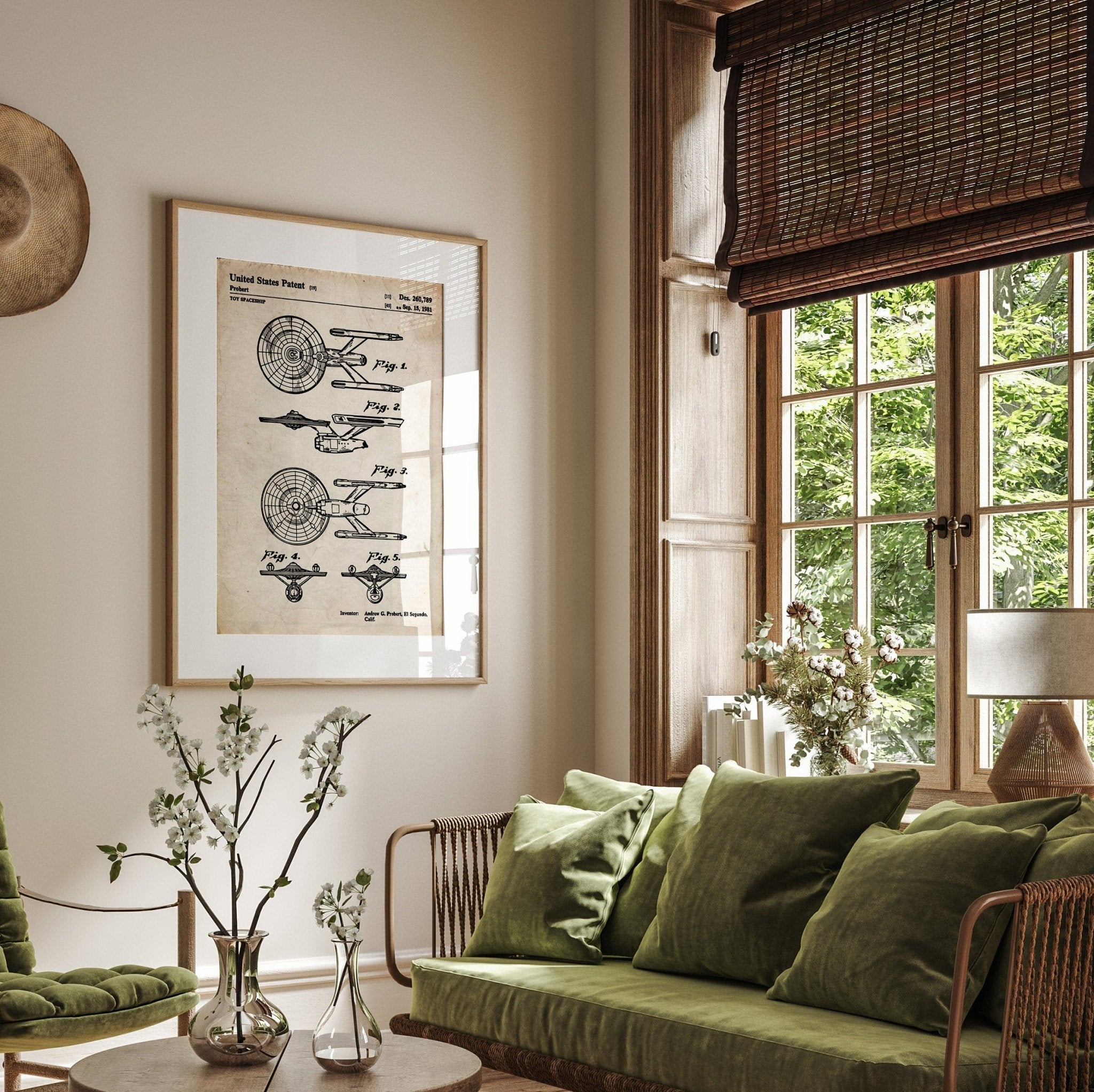 Star Trek USS Enterprise 1981 Patent Print - Magic Posters