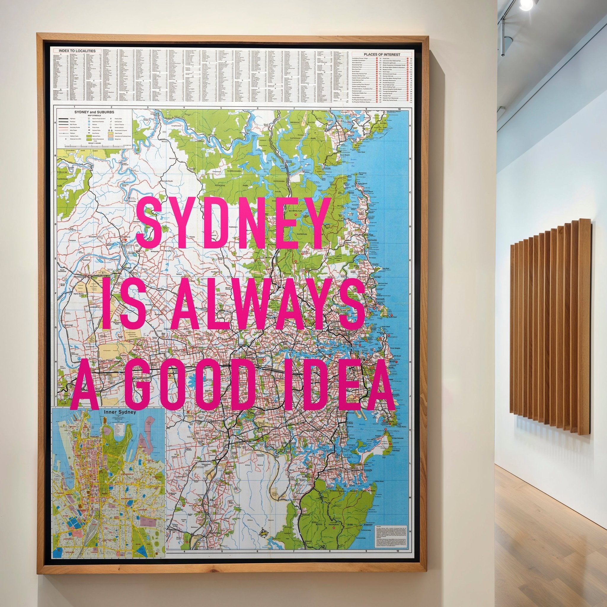 Sydney Retro Pop Art Map Print (Portrait v2) - Magic Posters