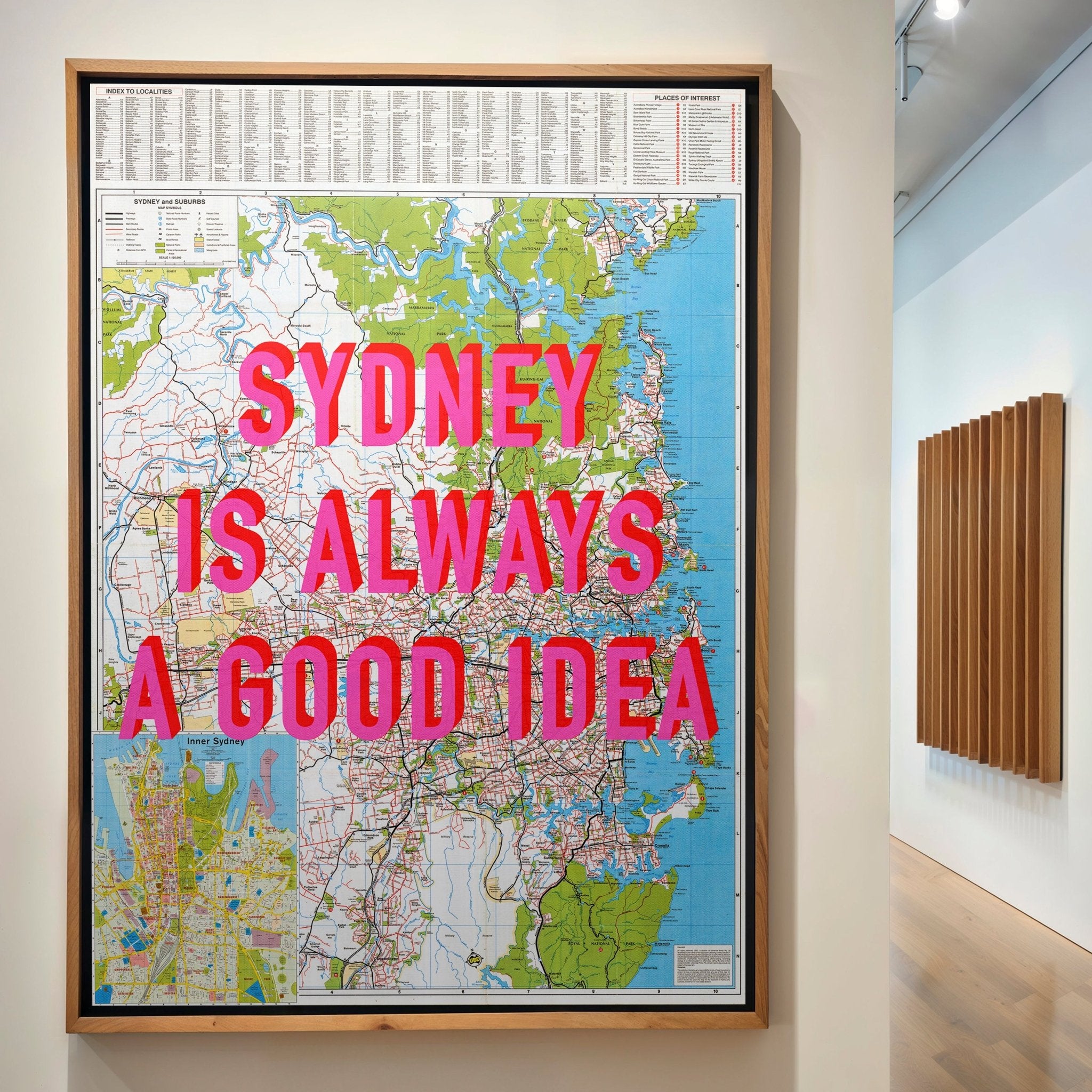 Sydney Retro Pop Art Map Print (Portrait v2) - Magic Posters