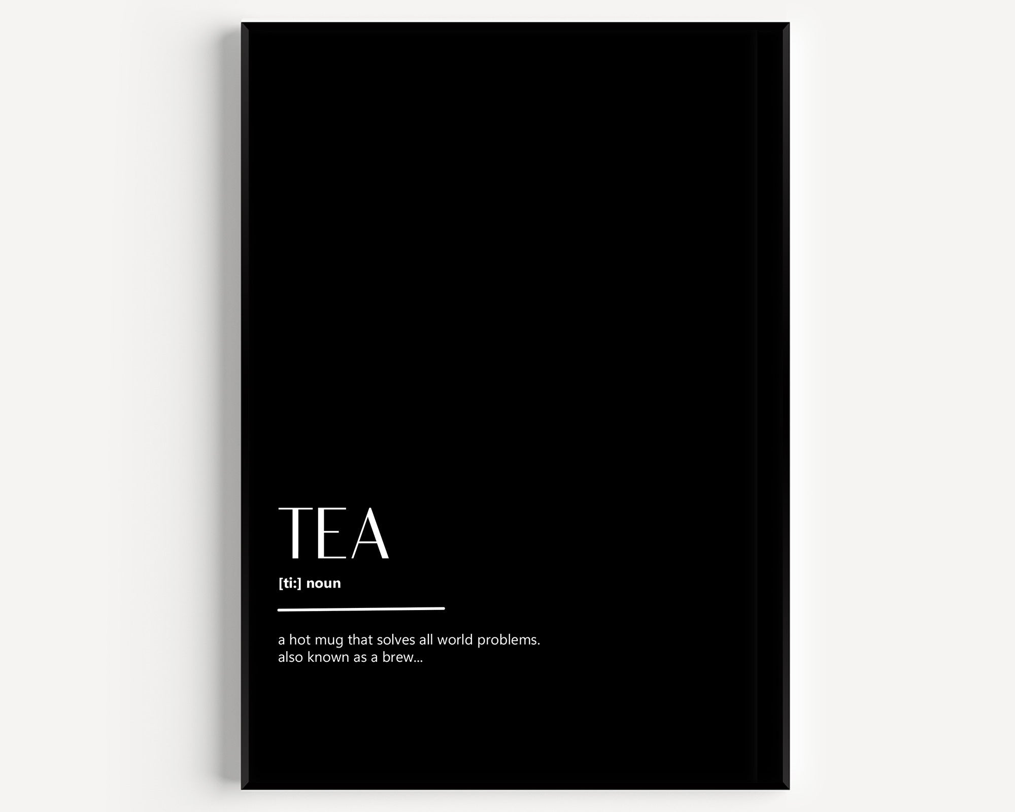 Tea Definition Print V2 - Magic Posters