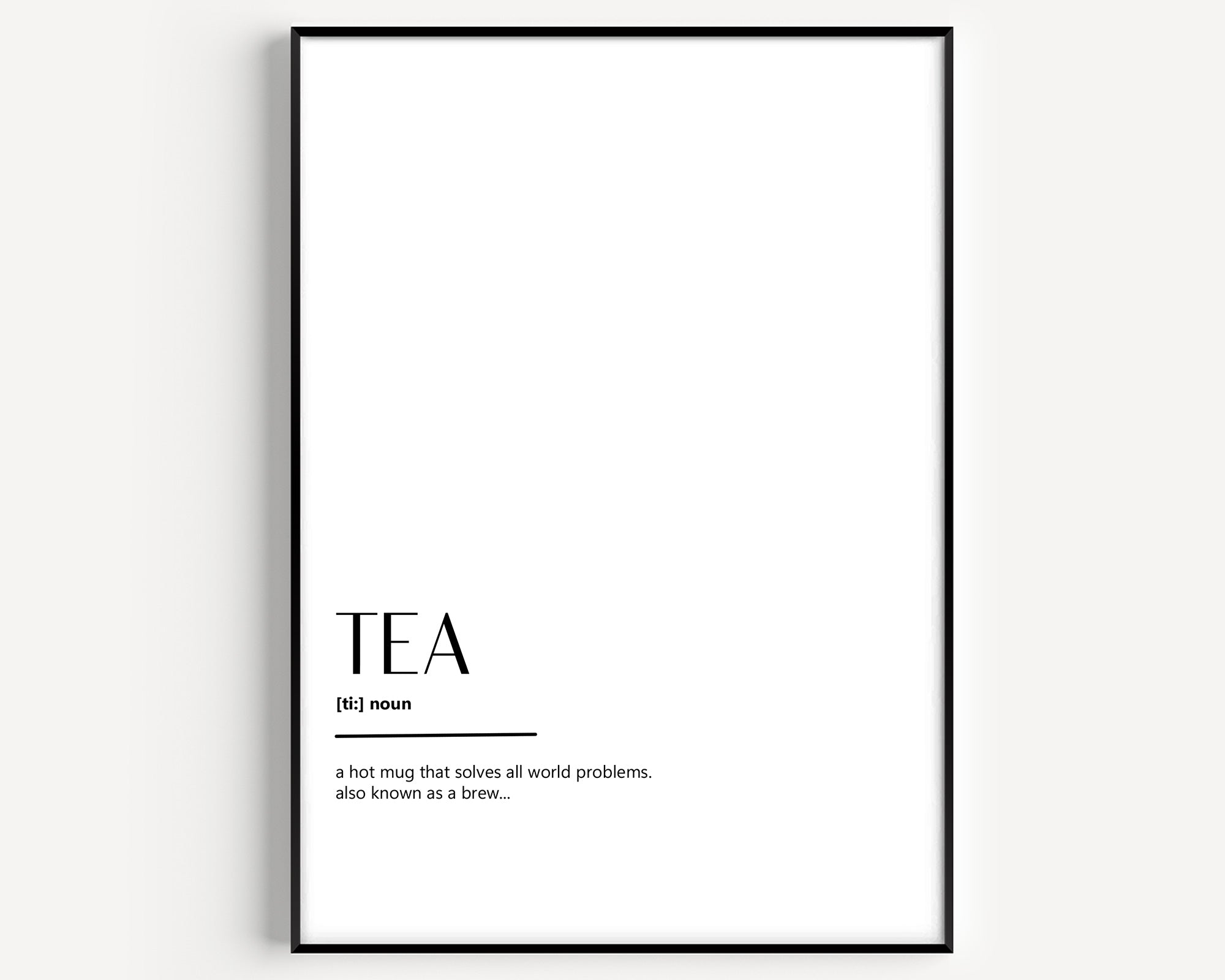 Tea Definition Print V2 - Magic Posters