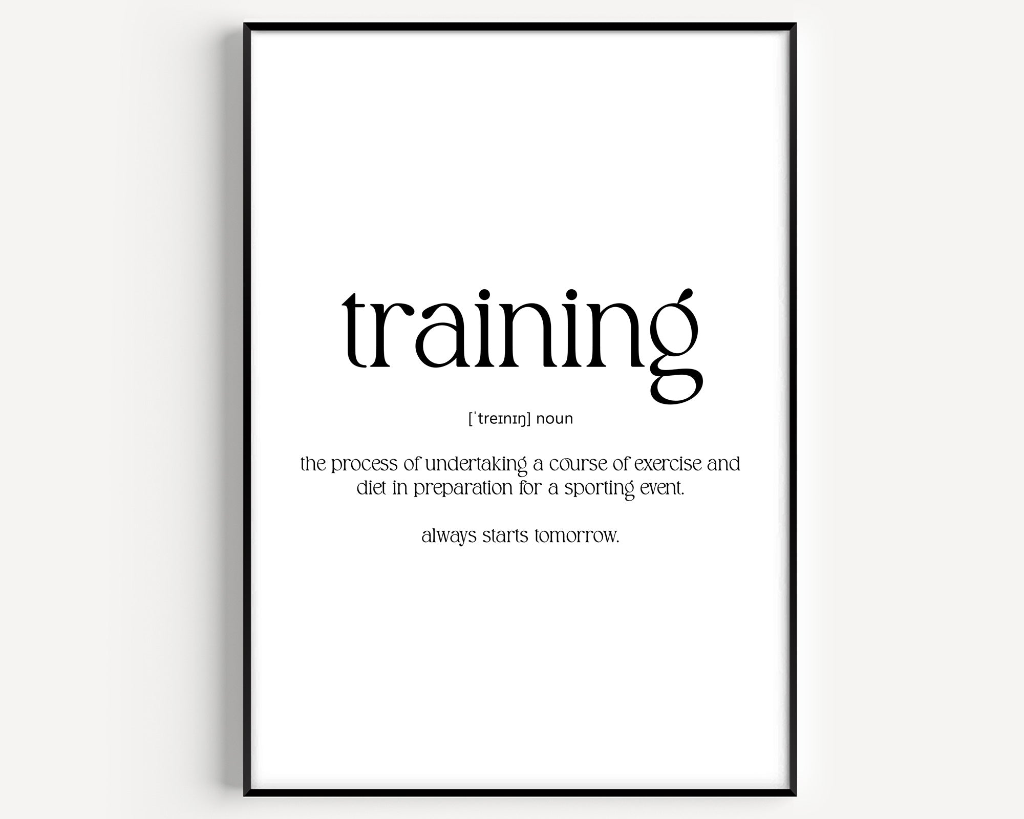 Training Definition Print - Magic Posters
