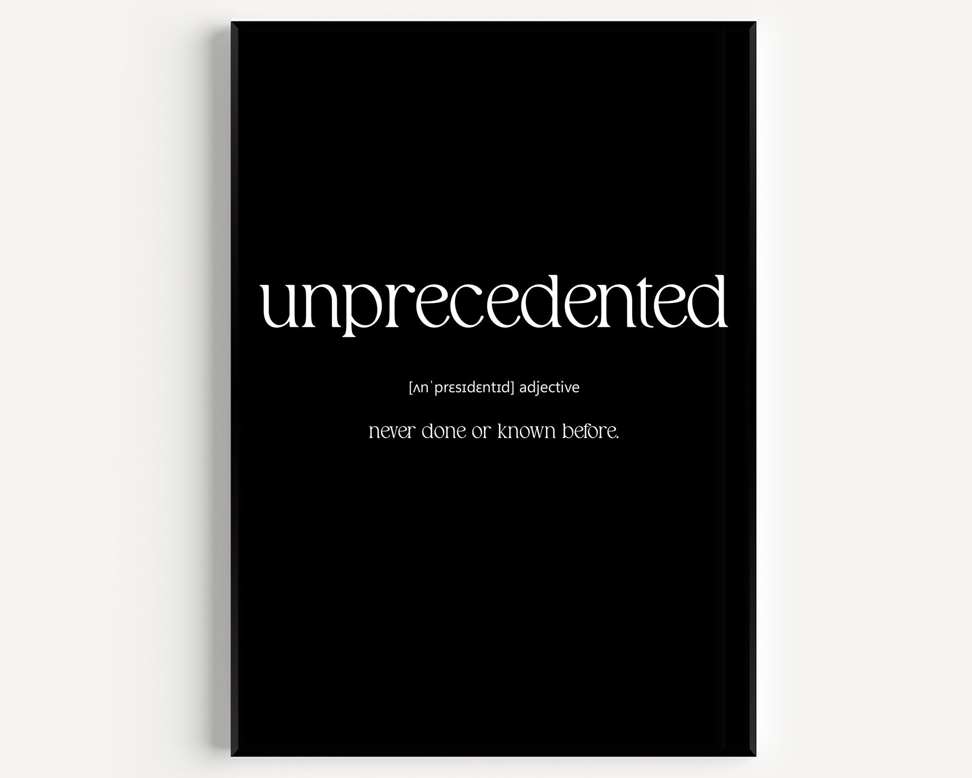Unprecedented Definition Print - Magic Posters