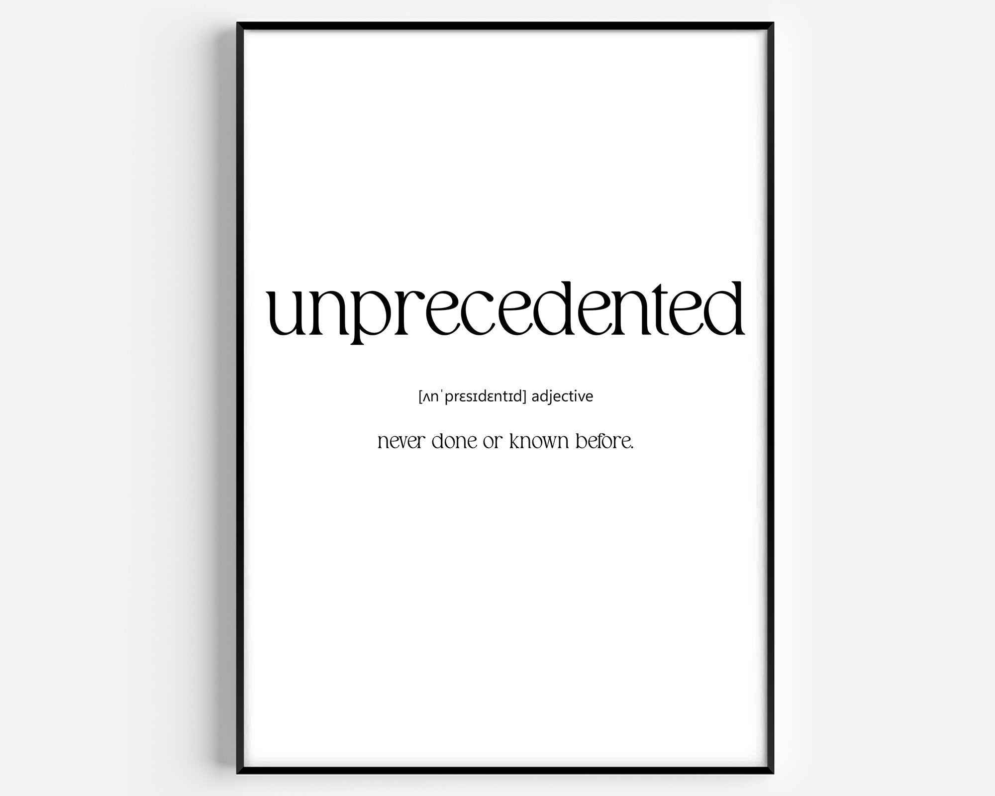 Unprecedented Definition Print - Magic Posters