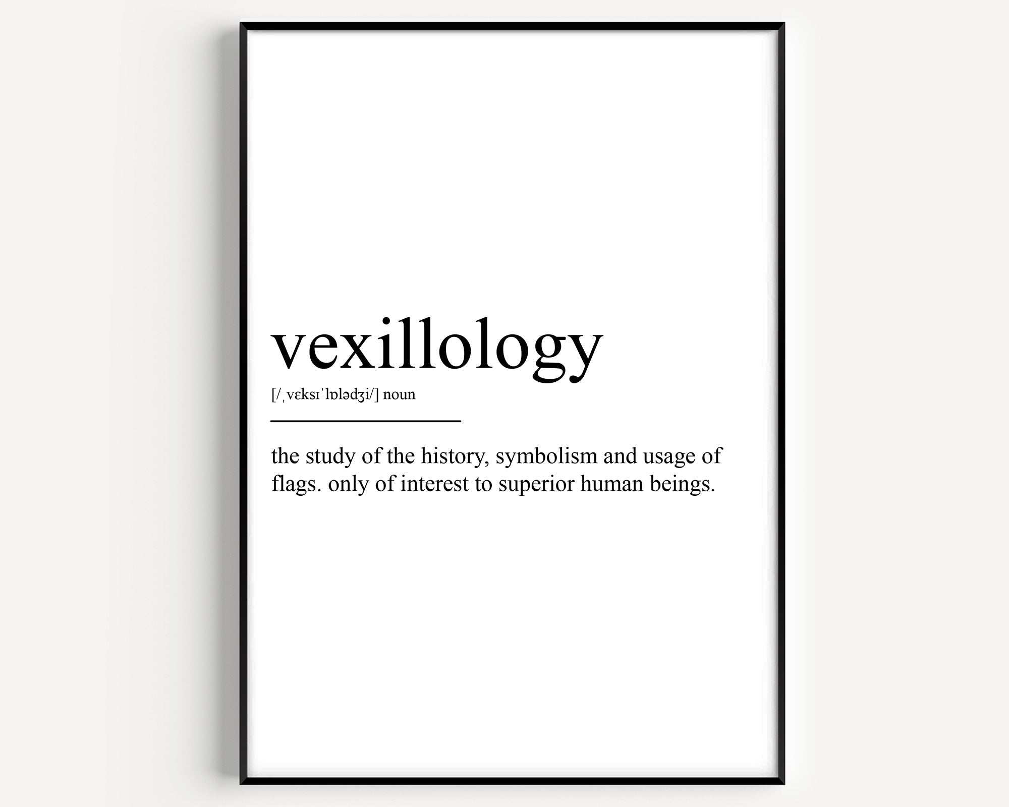 Vexillology Definition Print - Magic Posters
