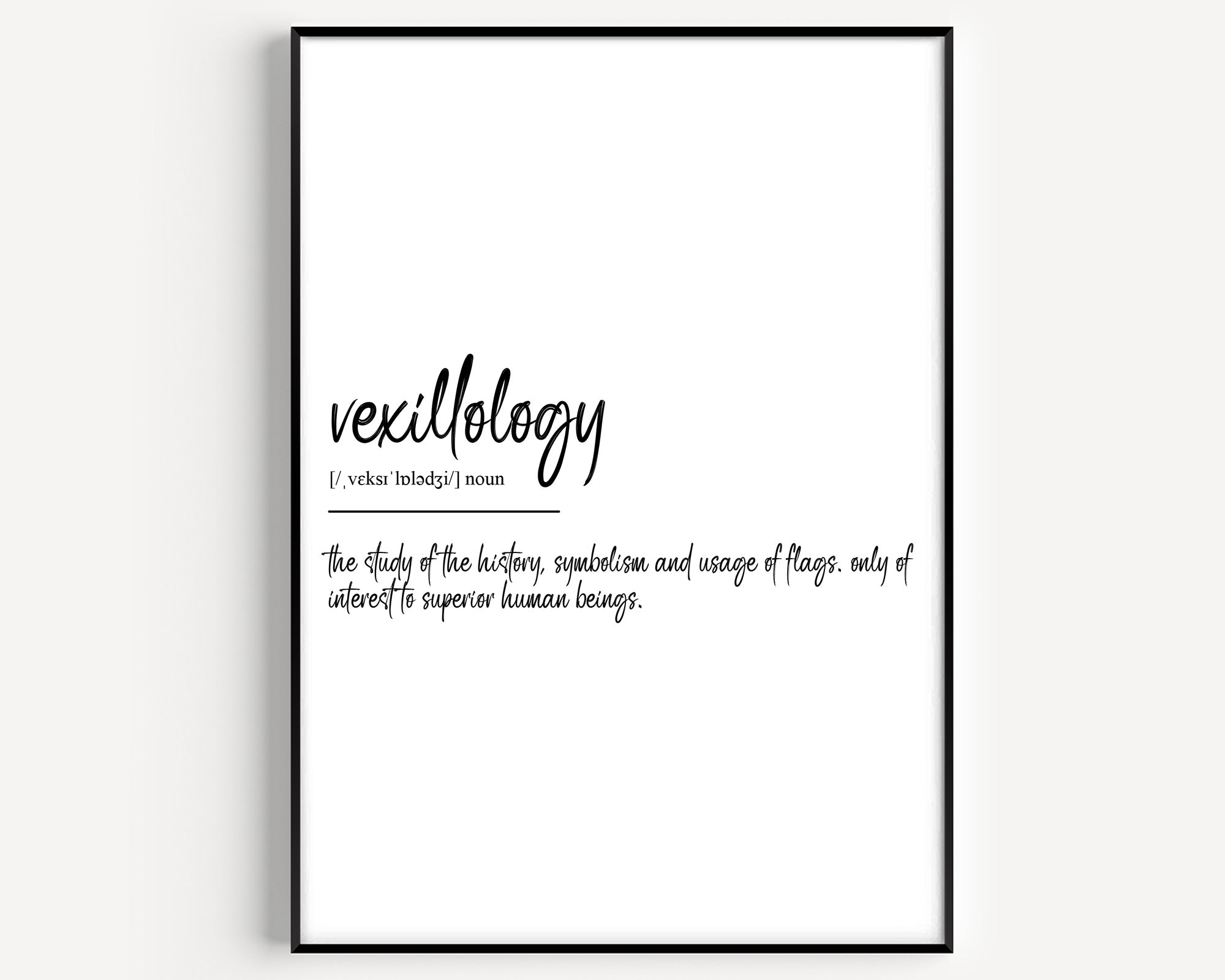 Vexillology Definition Print - Magic Posters