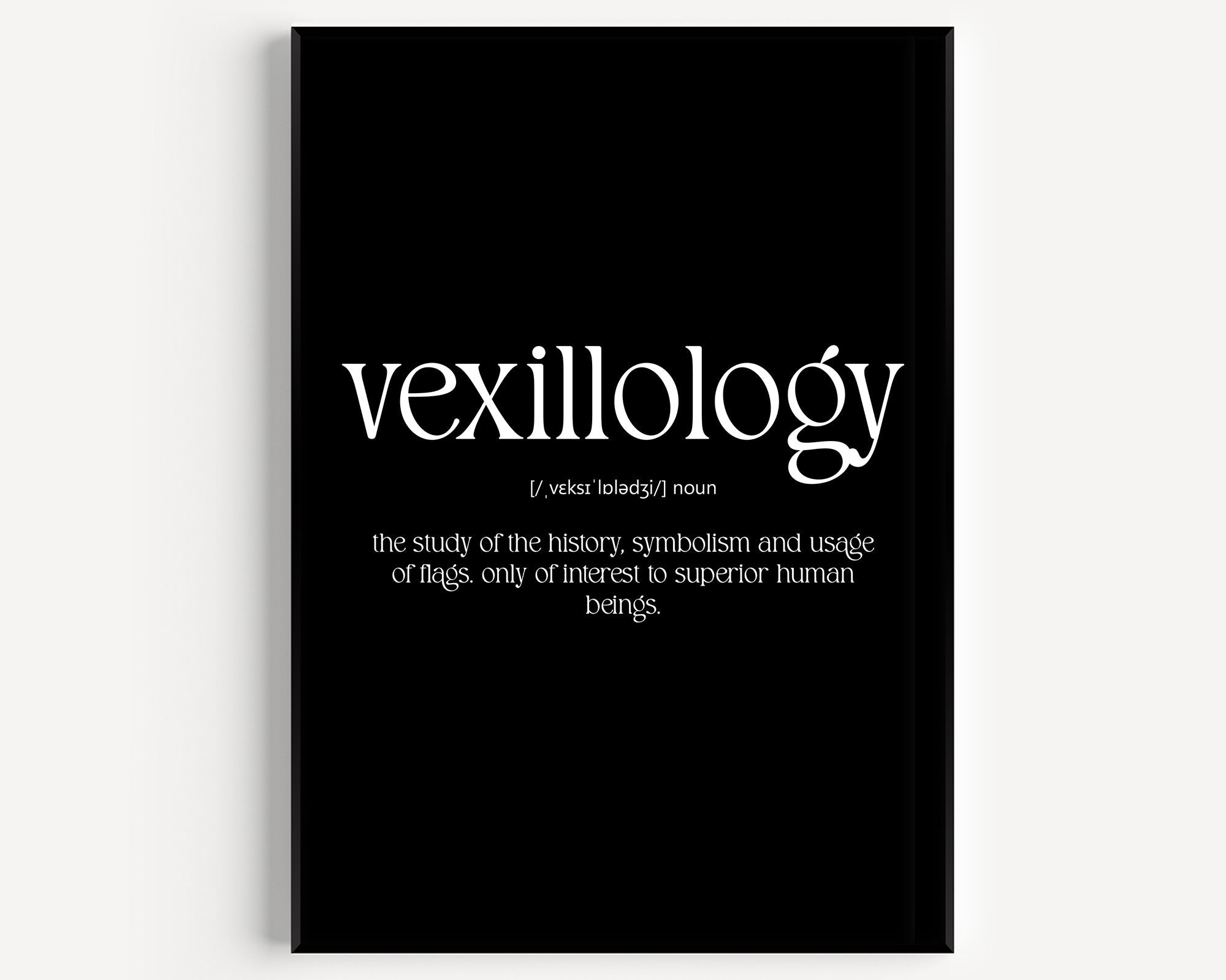 Vexillology Definition Print - Magic Posters