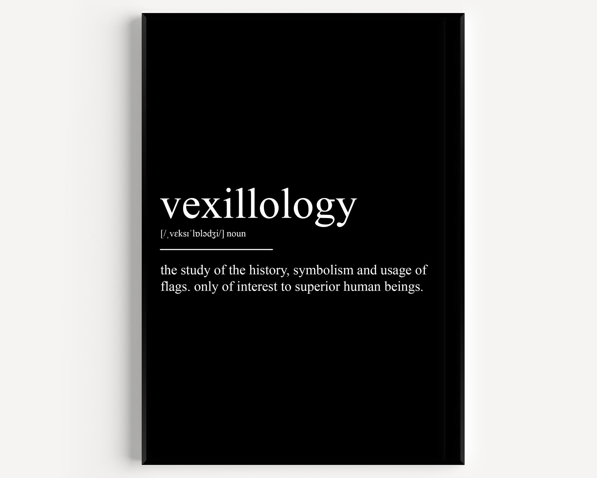 Vexillology Definition Print - Magic Posters