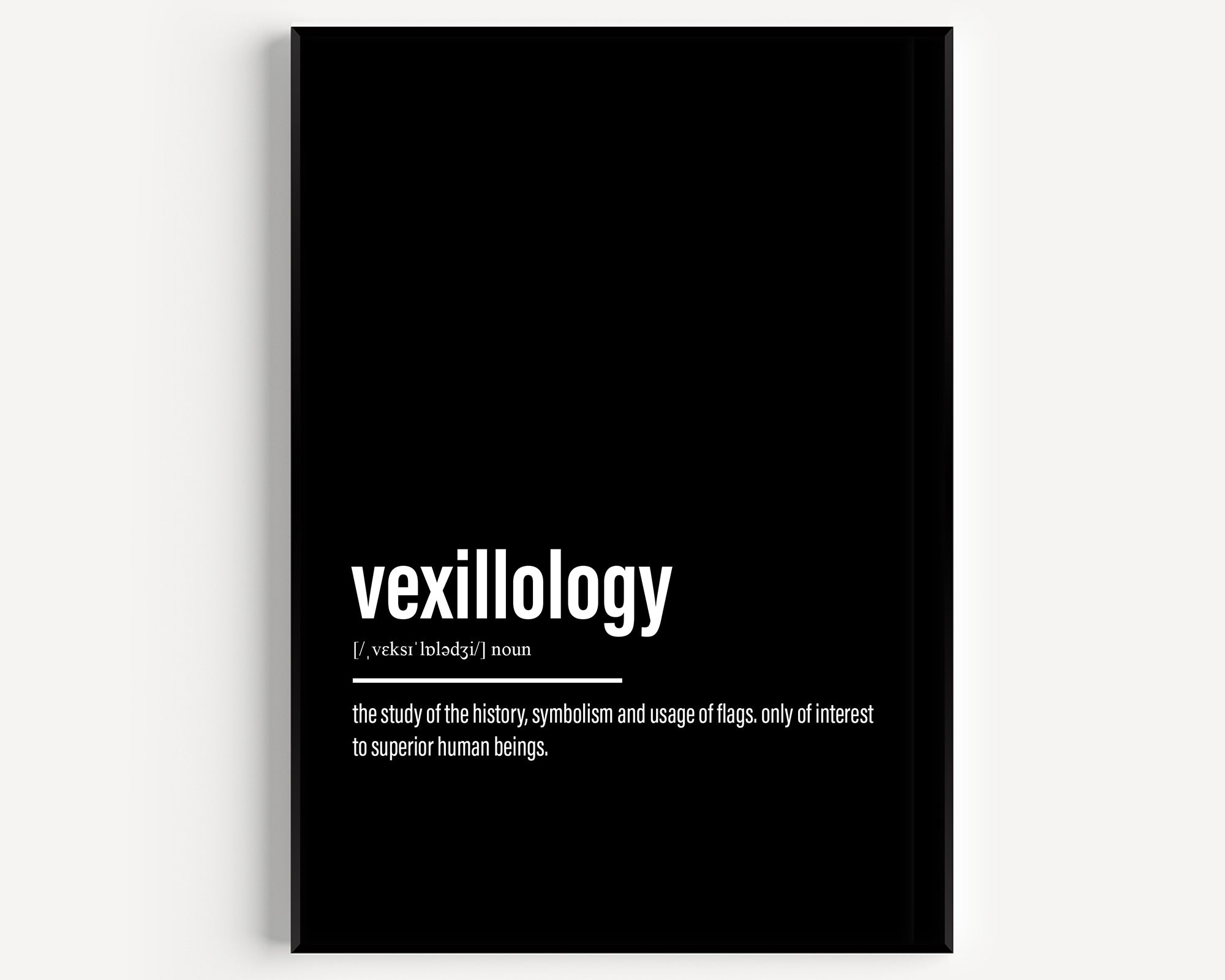 Vexillology Definition Print - Magic Posters