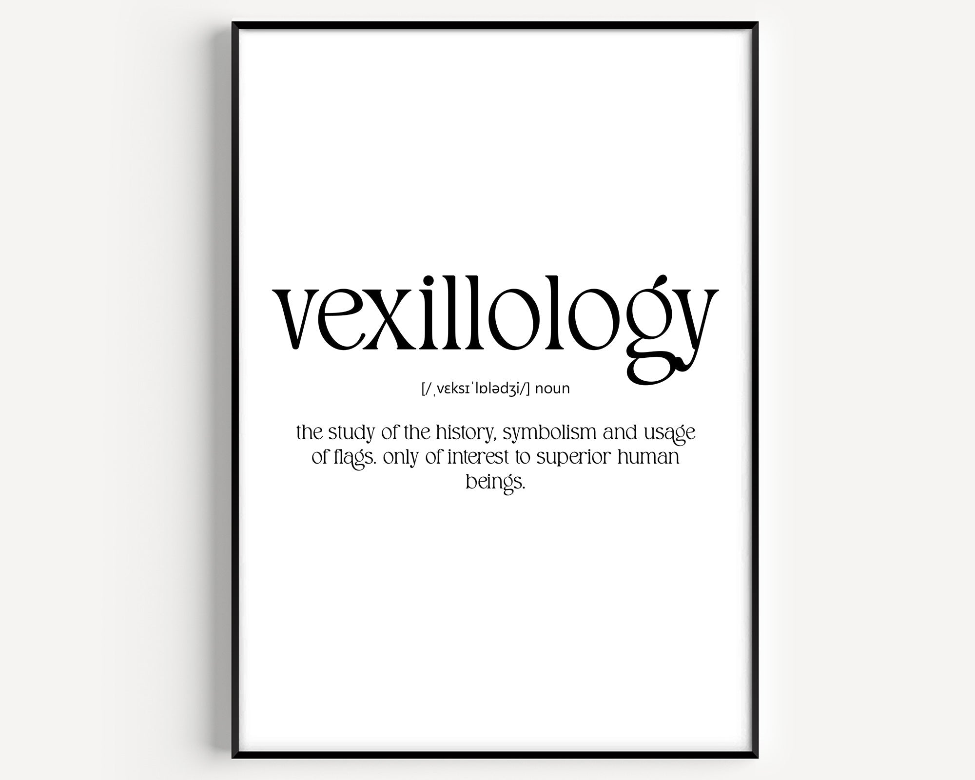 Vexillology Definition Print - Magic Posters