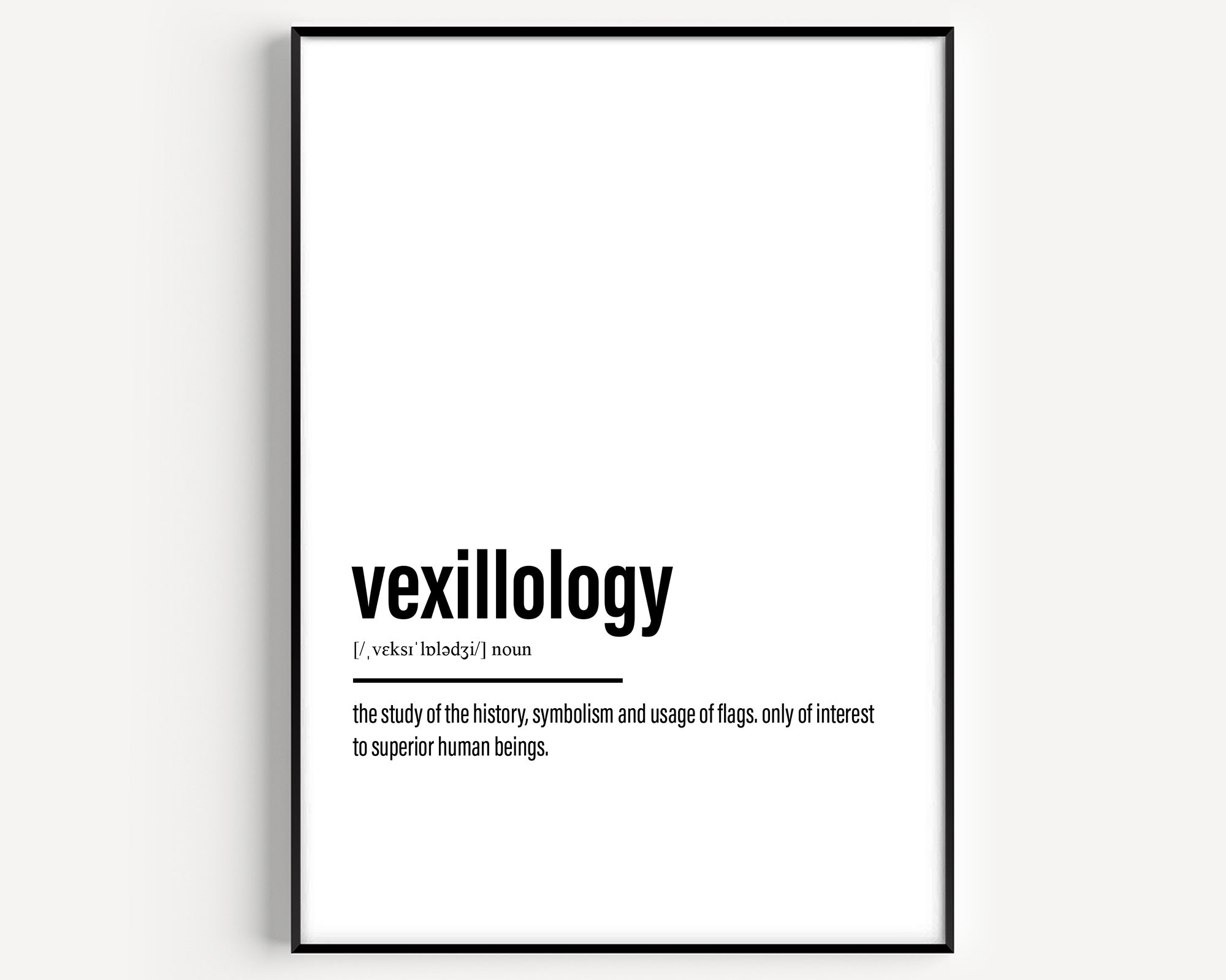 Vexillology Definition Print - Magic Posters