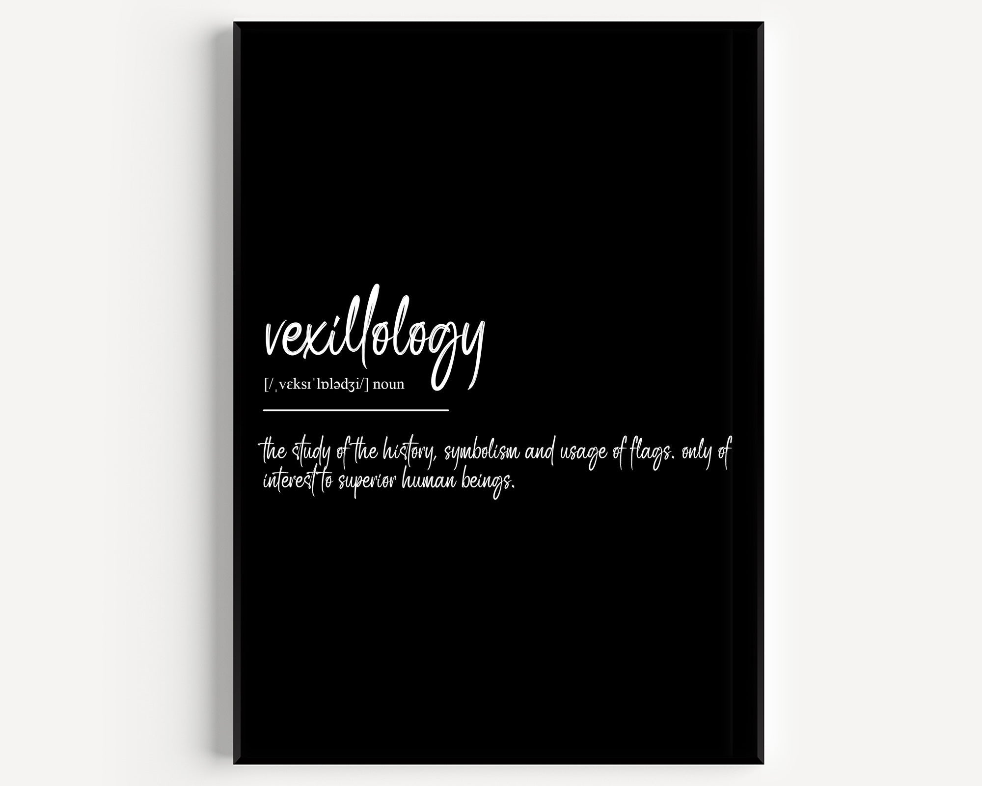 Vexillology Definition Print - Magic Posters