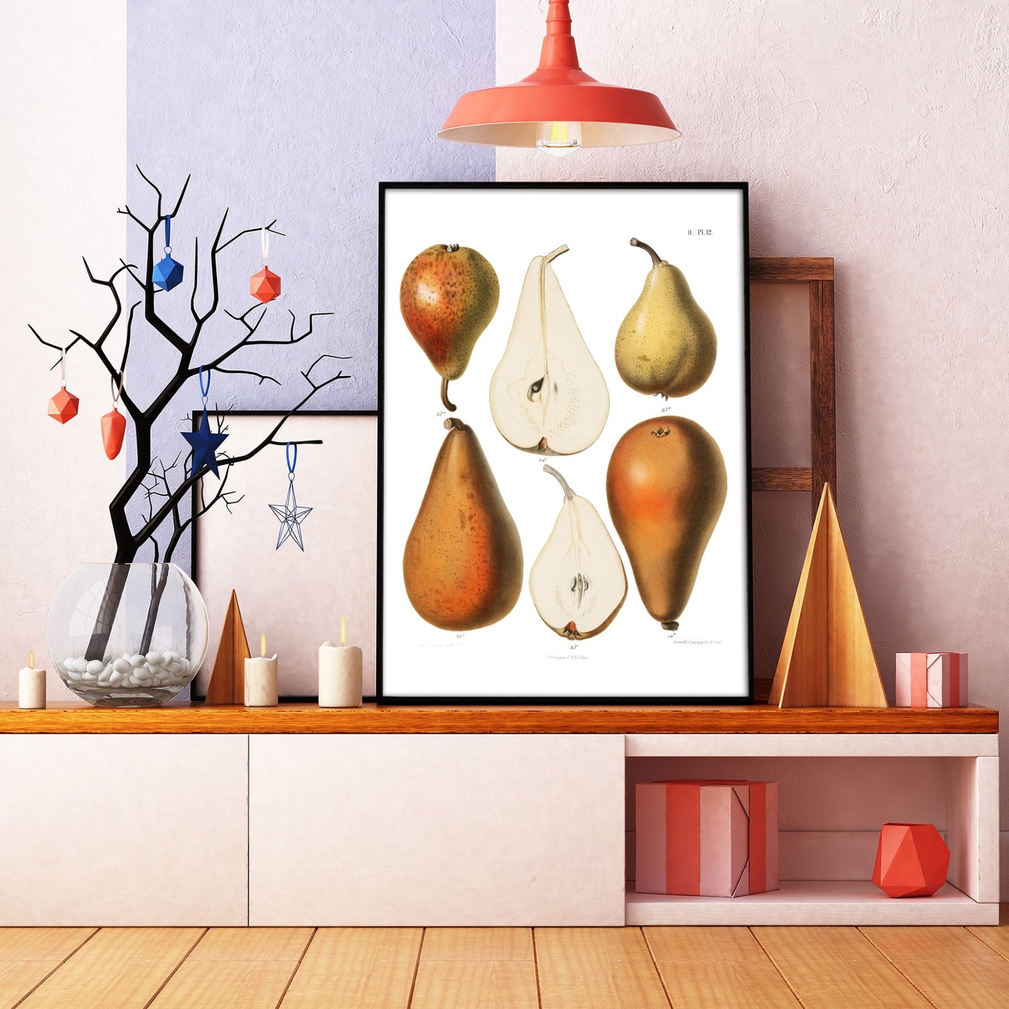 Vintage Fresh Pears 1887 Print - Magic Posters