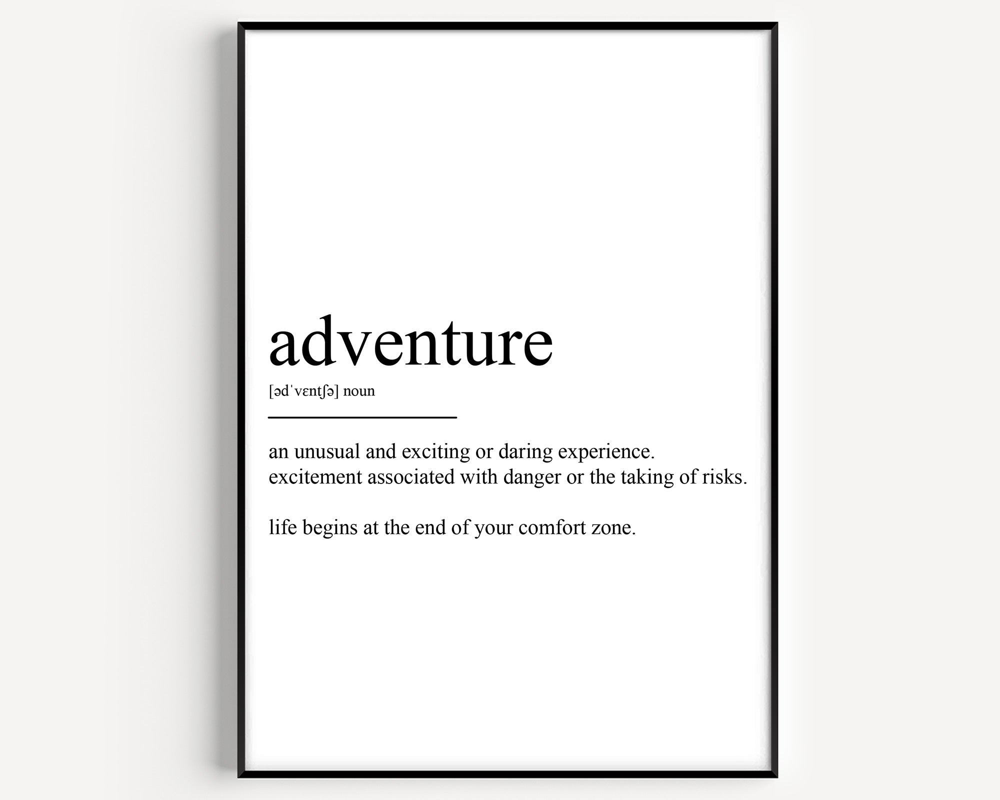 Adventure Definition Print - Magic Posters
