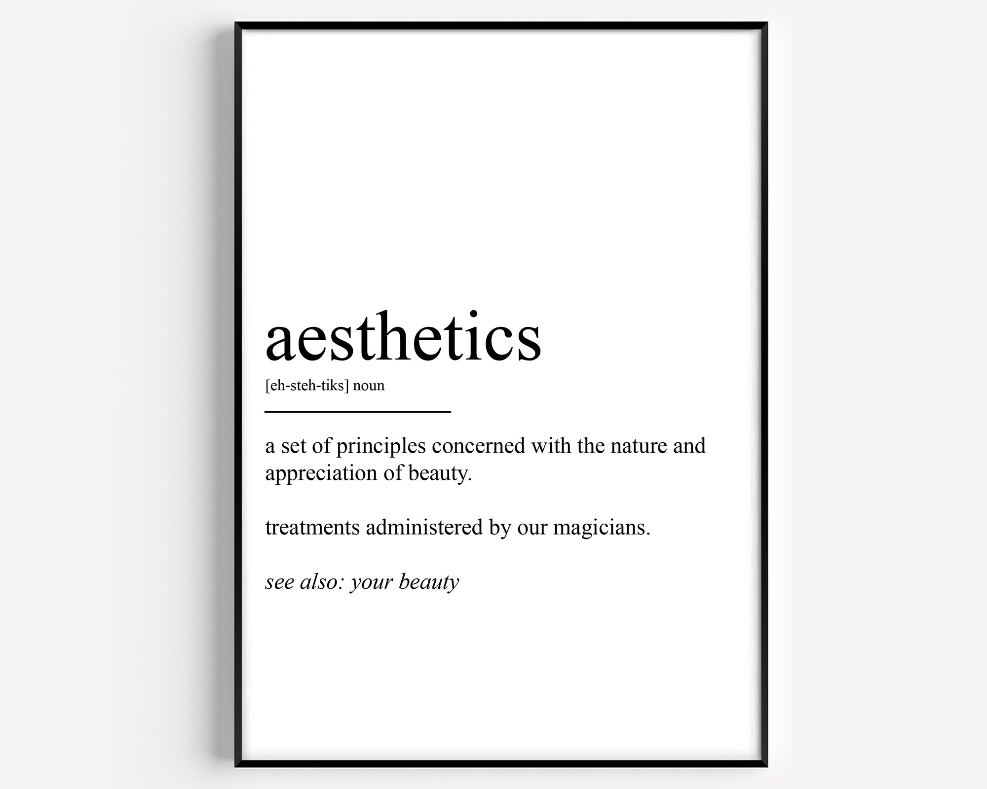 Aesthetics Definition Print - Magic Posters
