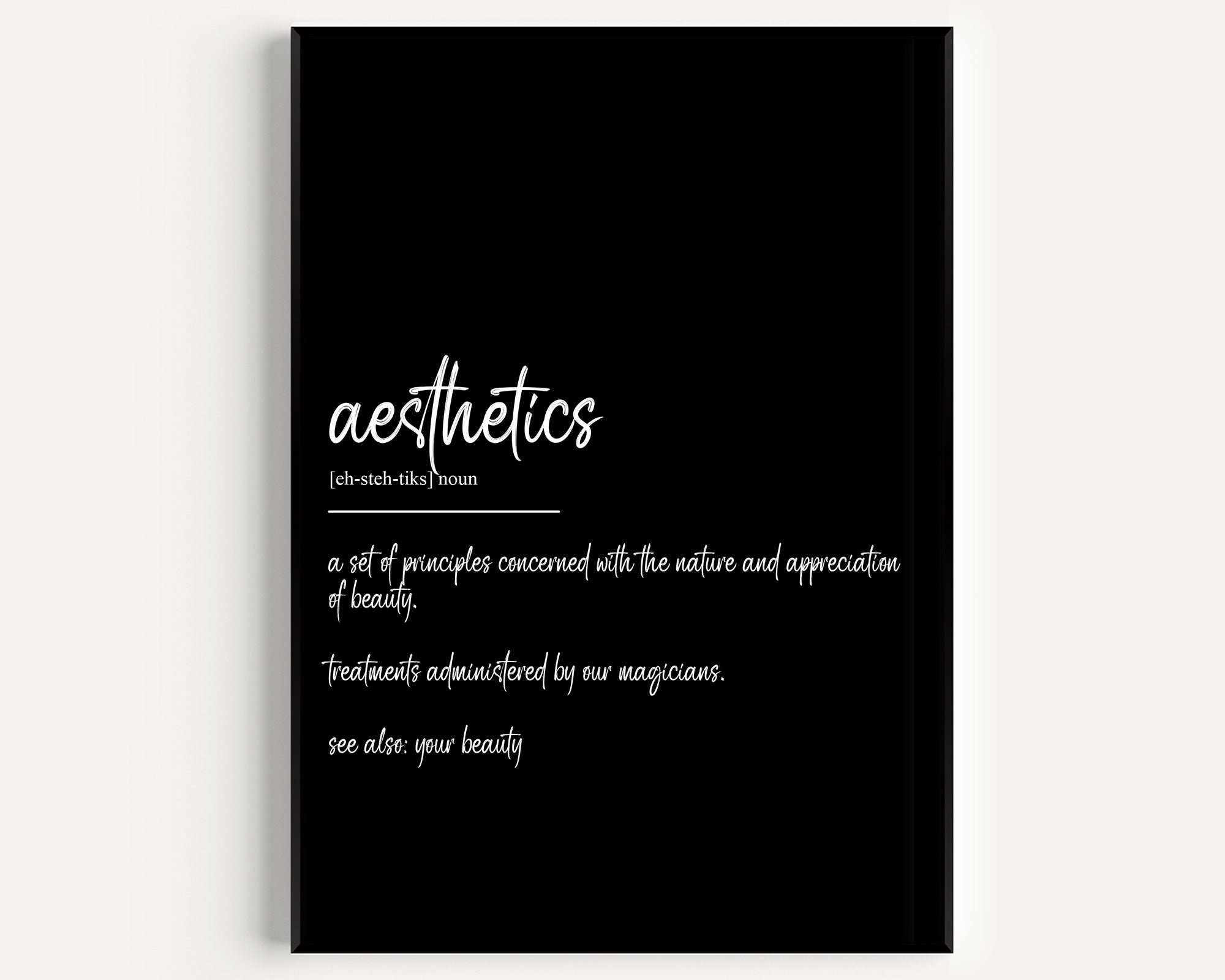 Aesthetics Definition Print - Magic Posters