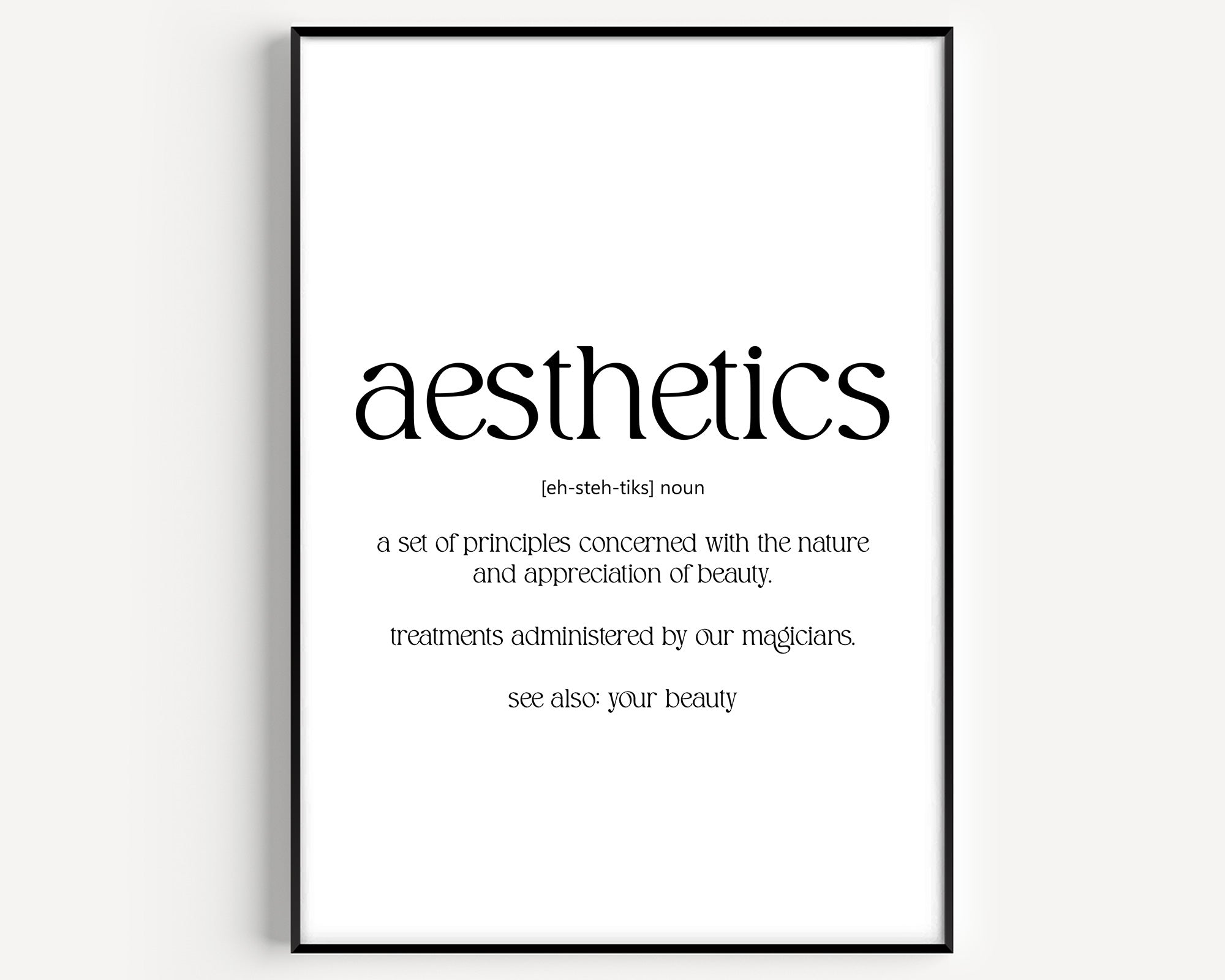Aesthetics Definition Print - Magic Posters