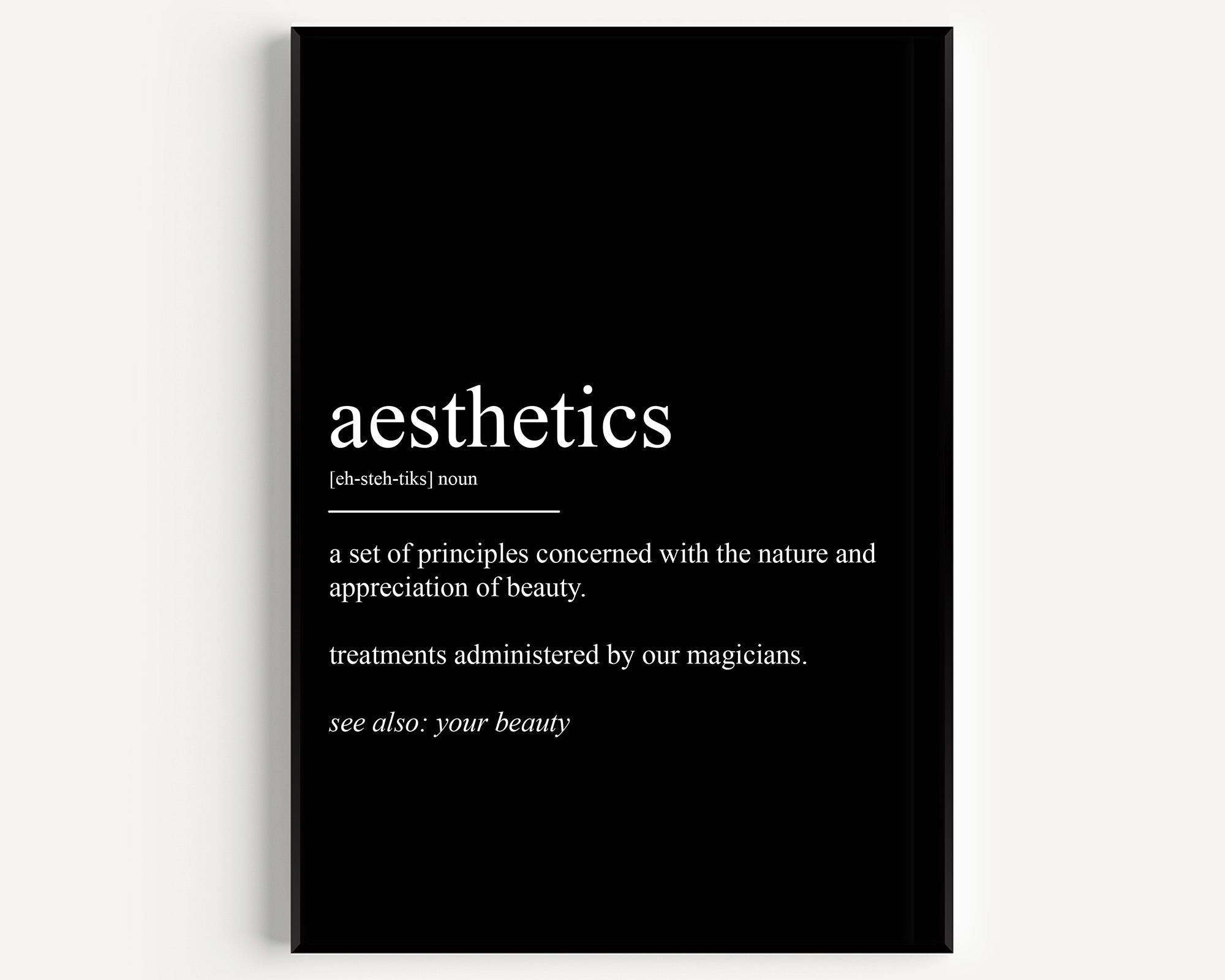 Aesthetics Definition Print - Magic Posters