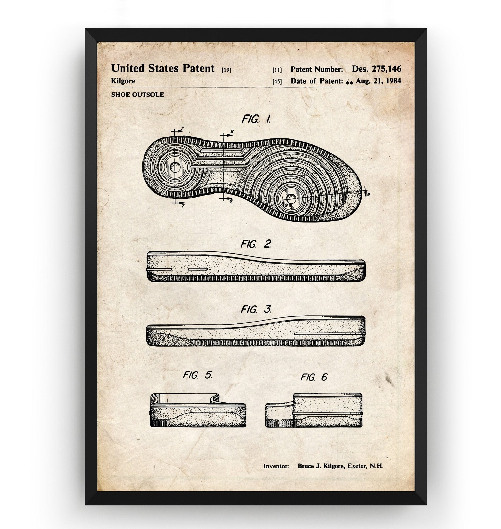 Air Force 1 Sole 1984 Patent Print - Magic Posters