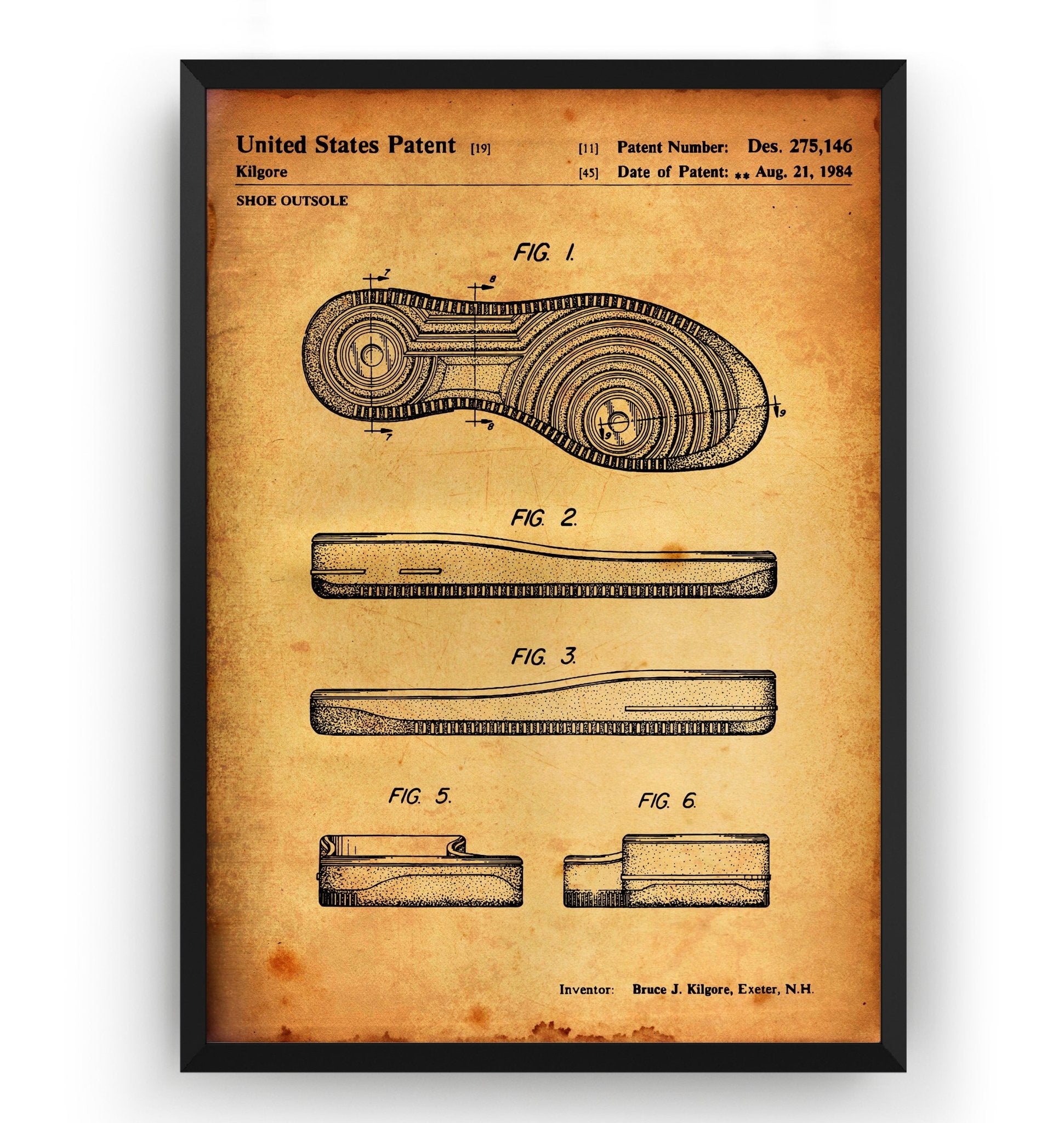 Air Force 1 Sole 1984 Patent Print - Magic Posters