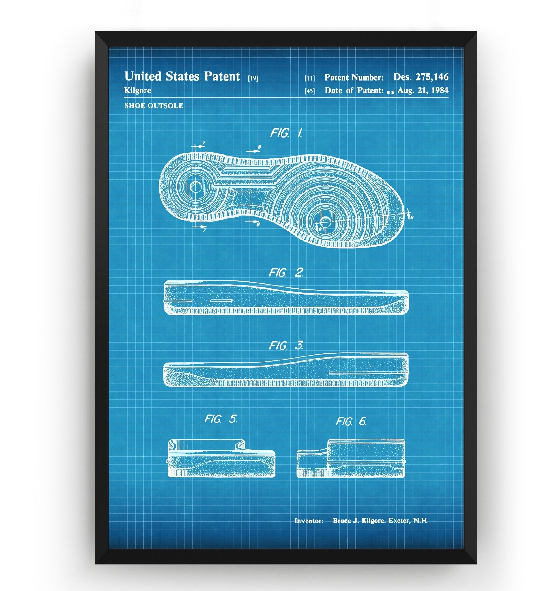 Air Force 1 Sole 1984 Patent Print - Magic Posters