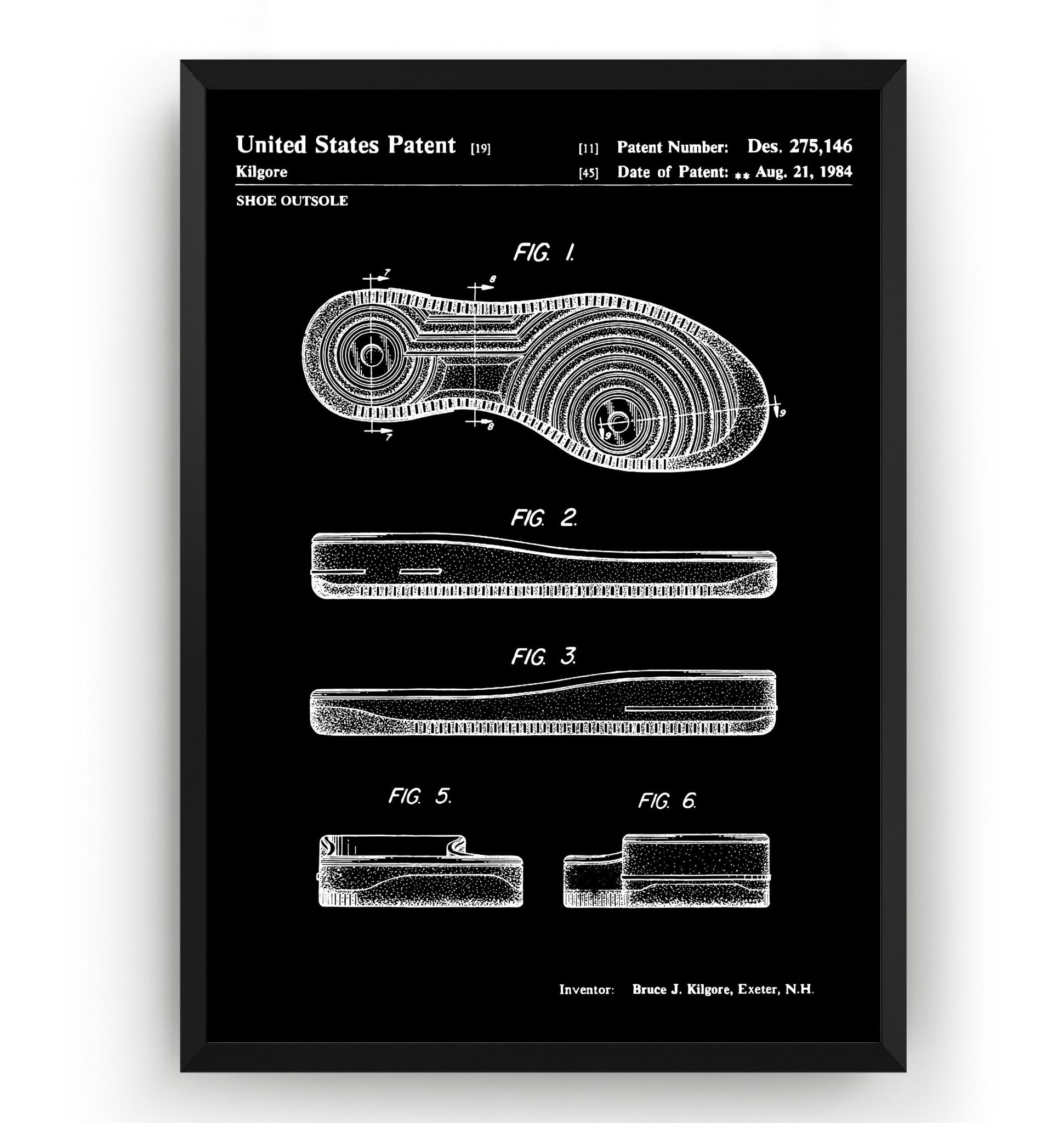 Air Force 1 Sole 1984 Patent Print - Magic Posters
