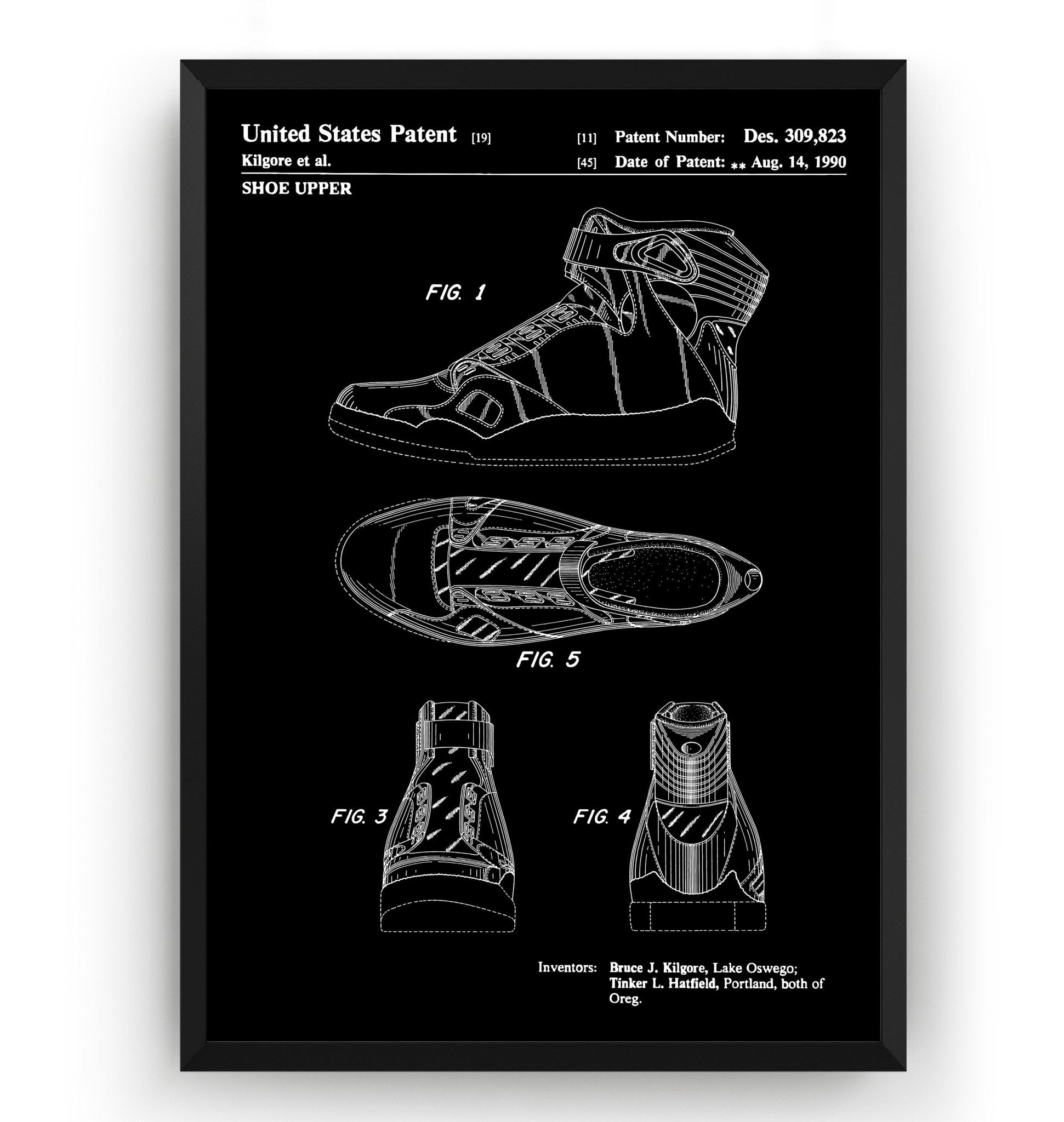 Air Jordan 1990 Patent Print - Magic Posters