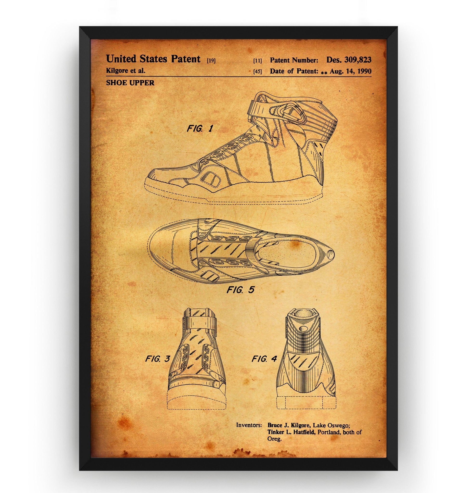 Air Jordan 1990 Patent Print - Magic Posters