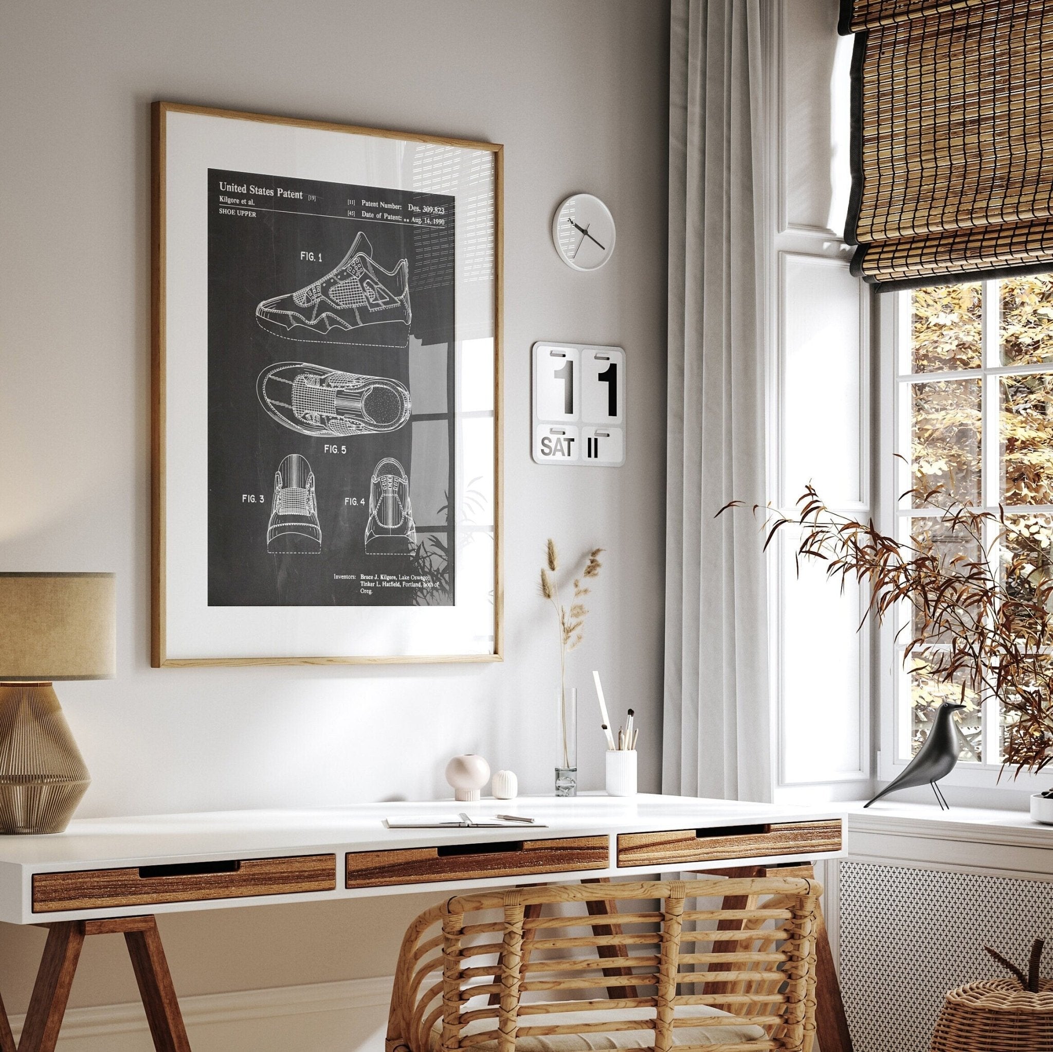 Air Jordan 4 1990 Patent Print - Magic Posters