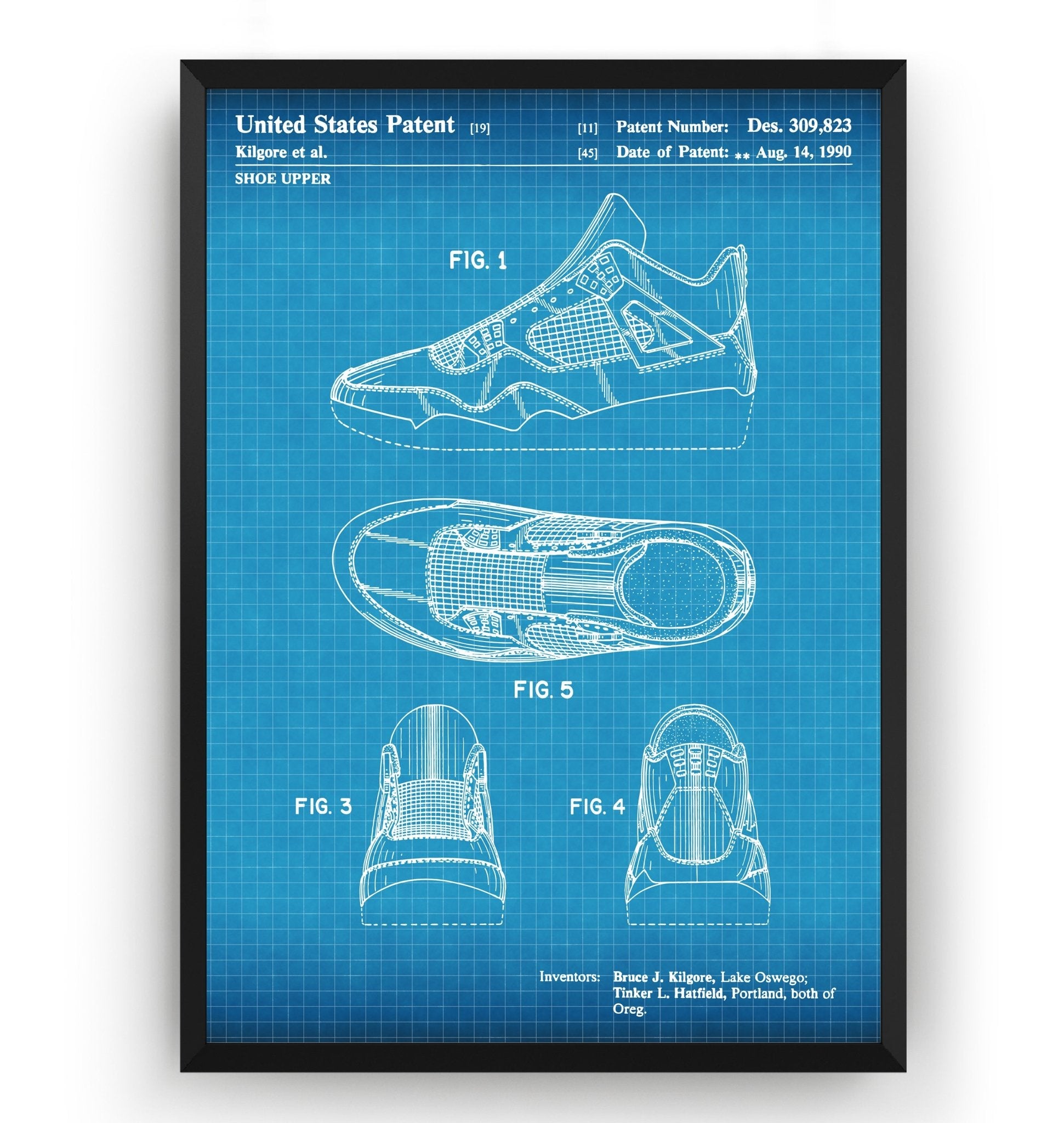 Air Jordan 4 1990 Patent Print - Magic Posters