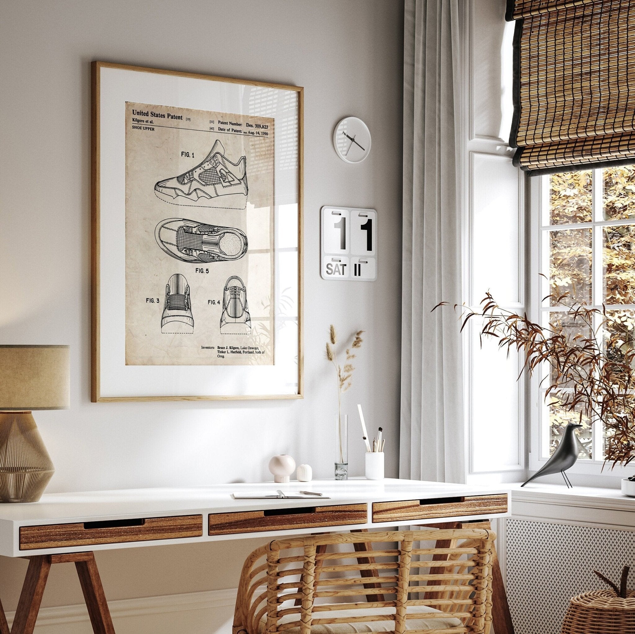 Air Jordan 4 1990 Patent Print - Magic Posters