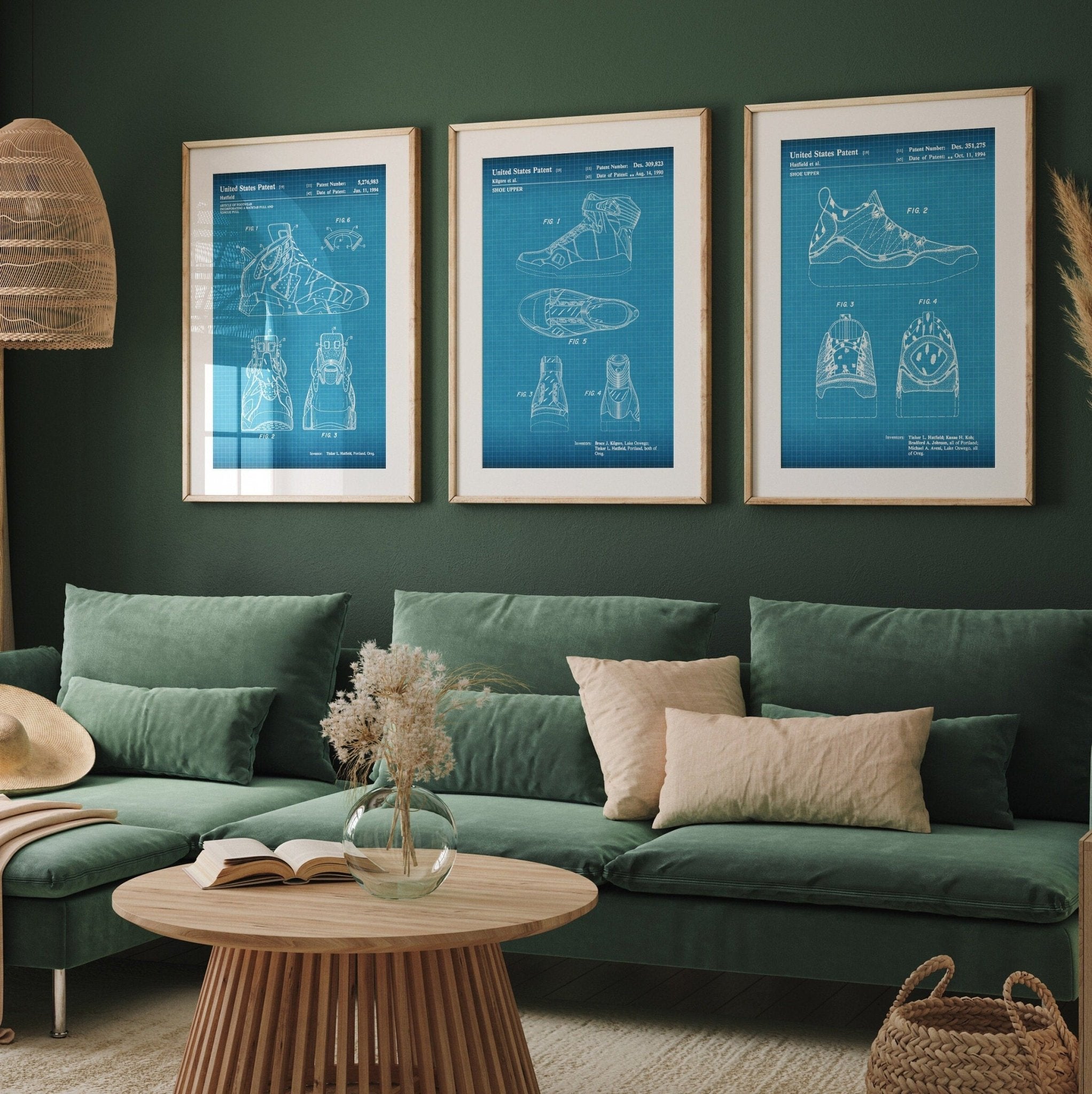 Air Jordan Set Of 3 Patent Prints - V2 - Magic Posters