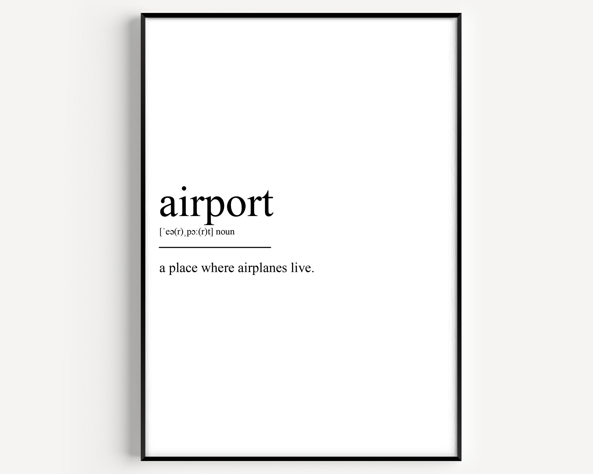 Airport Definition Print - Magic Posters