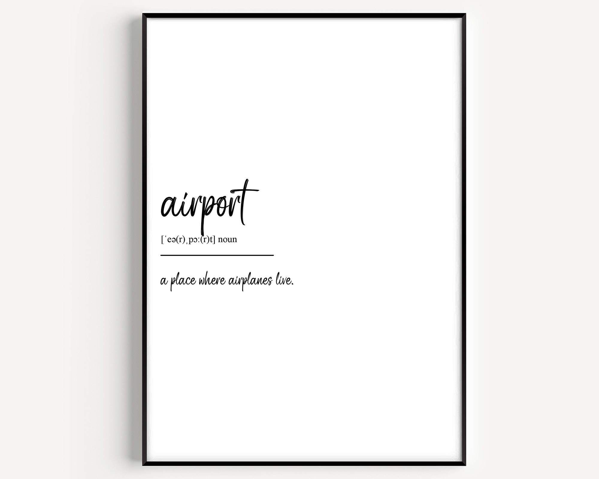 Airport Definition Print - Magic Posters