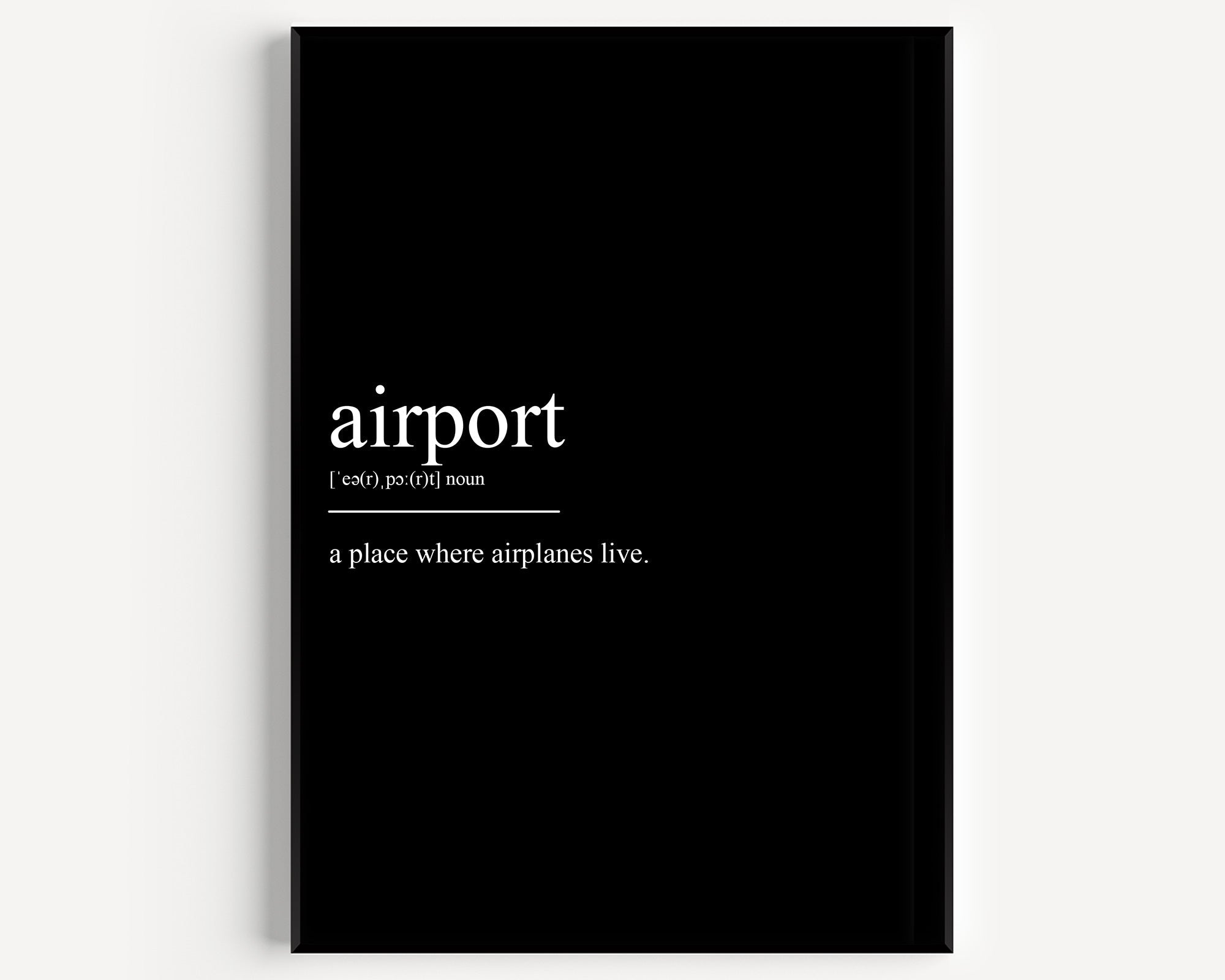 Airport Definition Print - Magic Posters