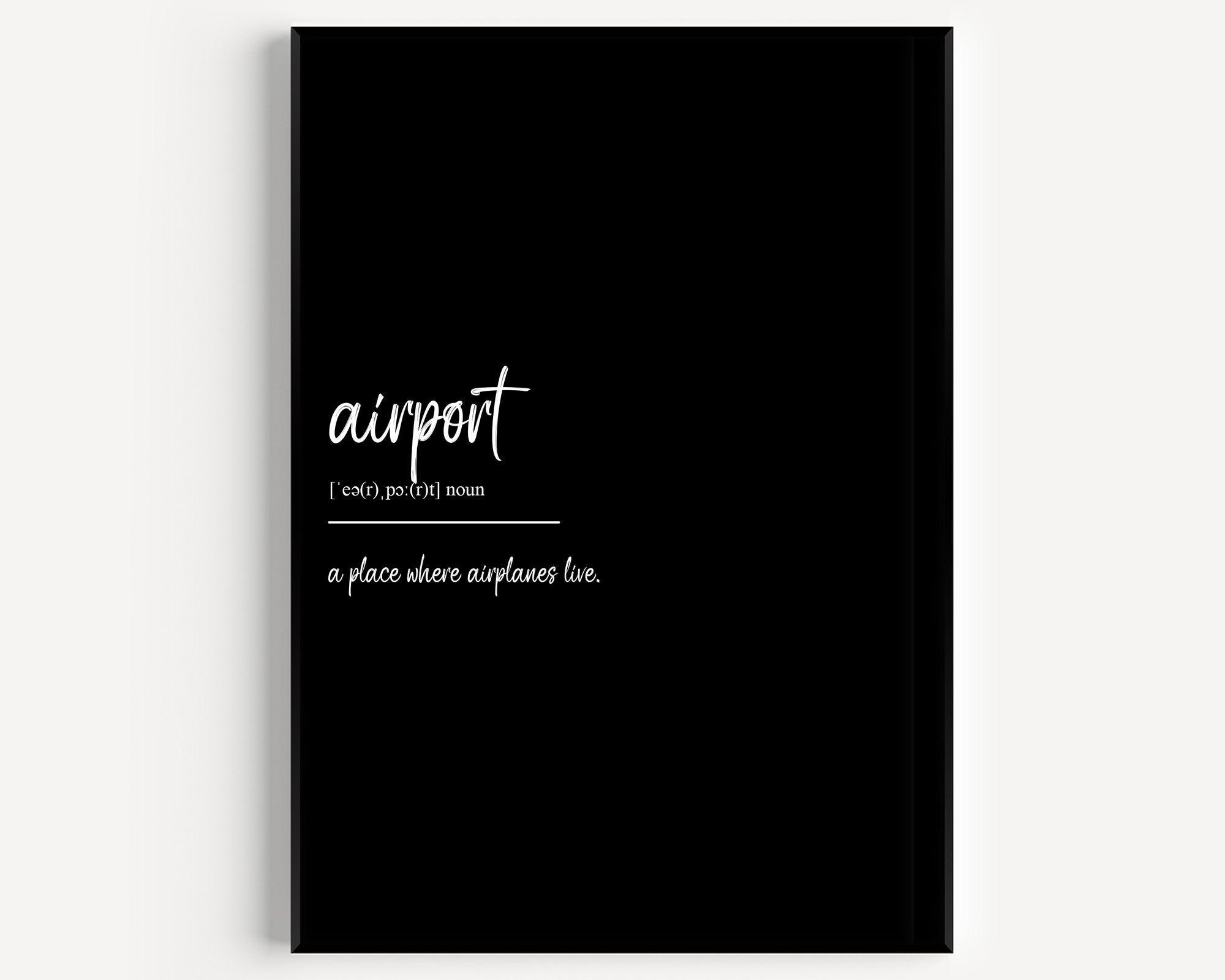 Airport Definition Print - Magic Posters