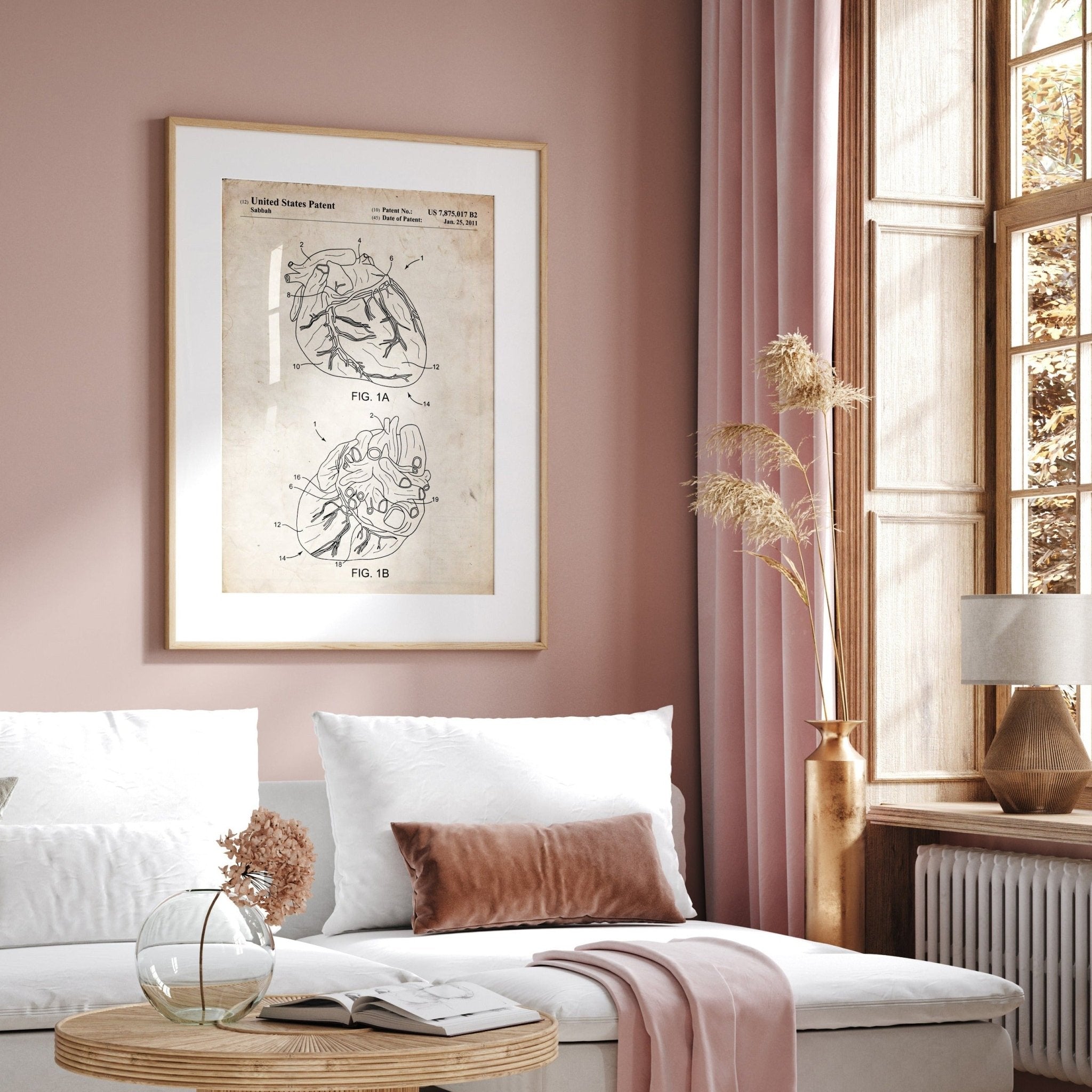 Anatomical Heart Patent Print - Magic Posters