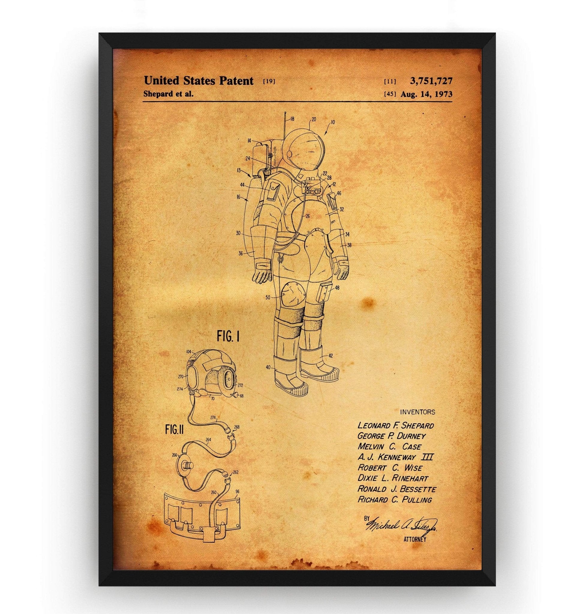 Apollo Space Suit Patent Print - Magic Posters